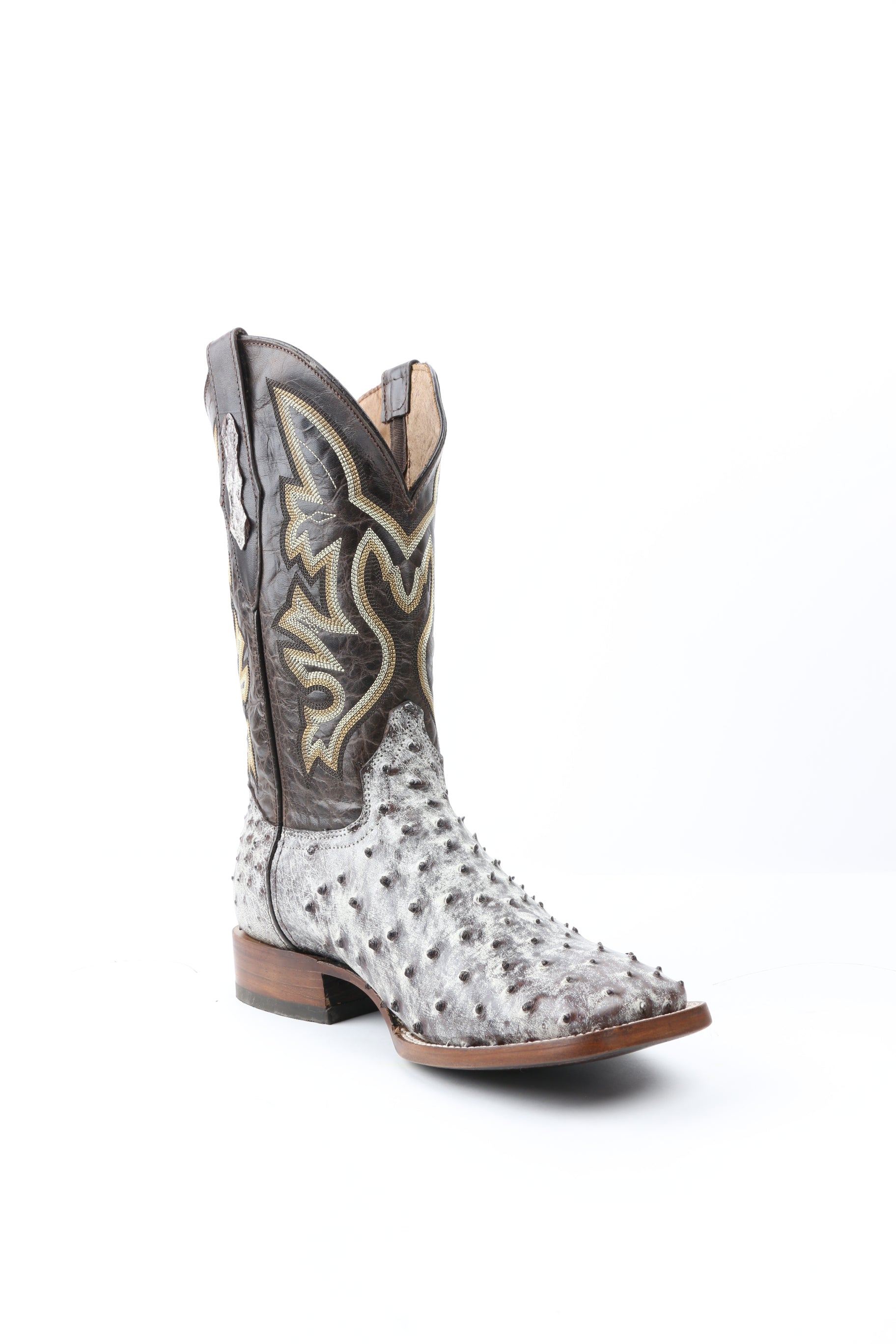 Chero's Premium Exotic Ostrich Espresso Clearance Sale 70%OFF