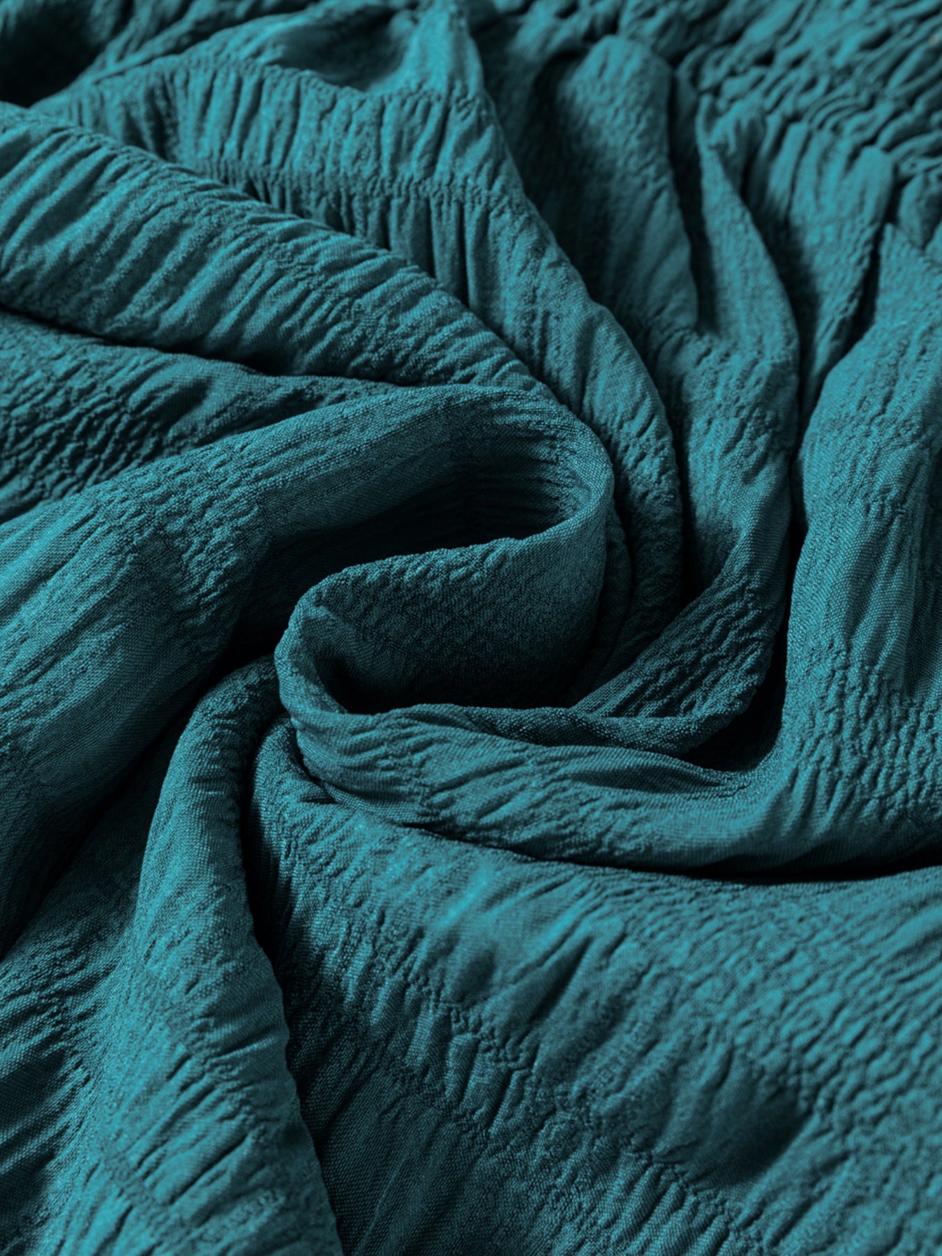 Shirred Pleated Square Neck Sleeveless Midi Dress