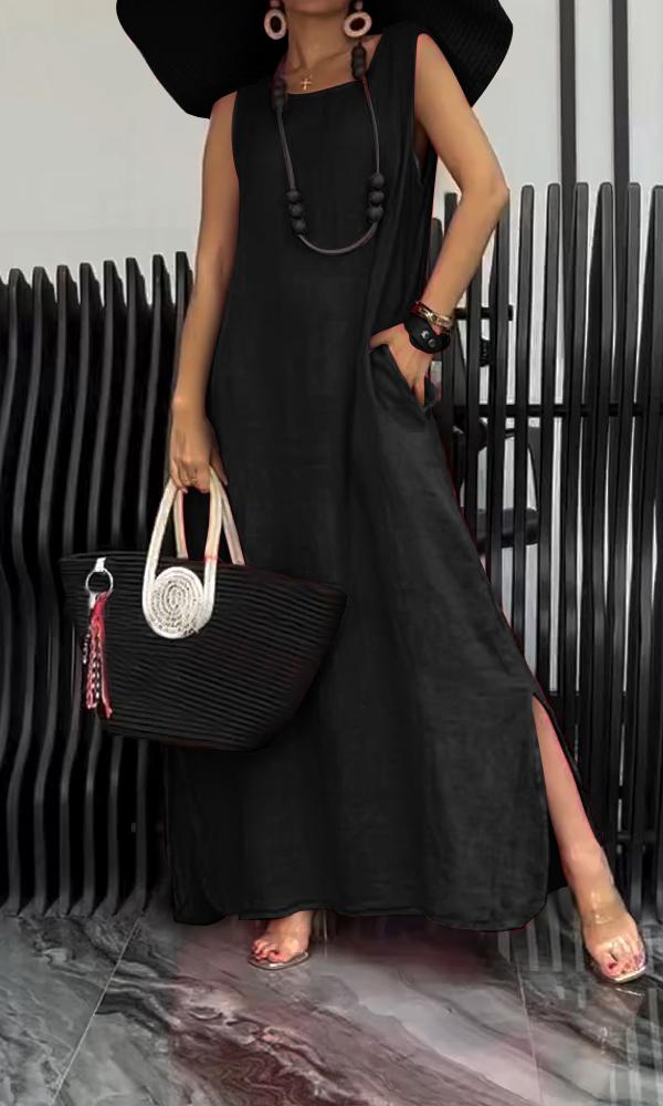 Women's Daliy Casual Comfortable Back Hollow Dress