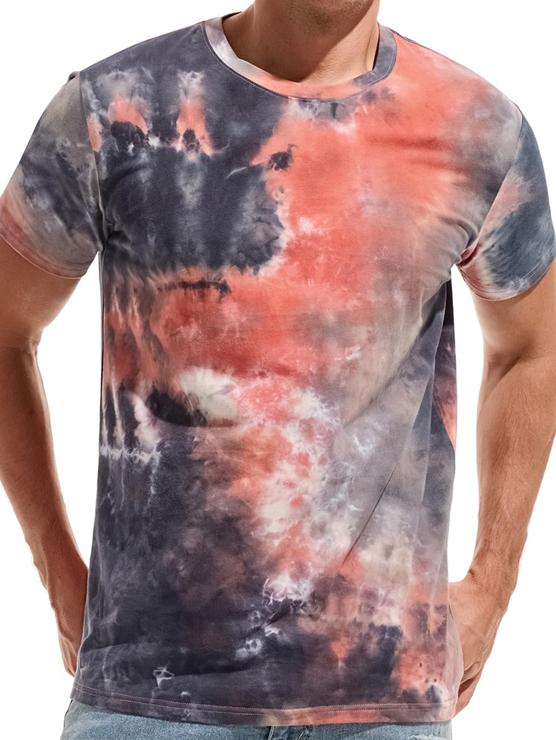 Men's Colorful Knitted Short Sleeve T-Shirt