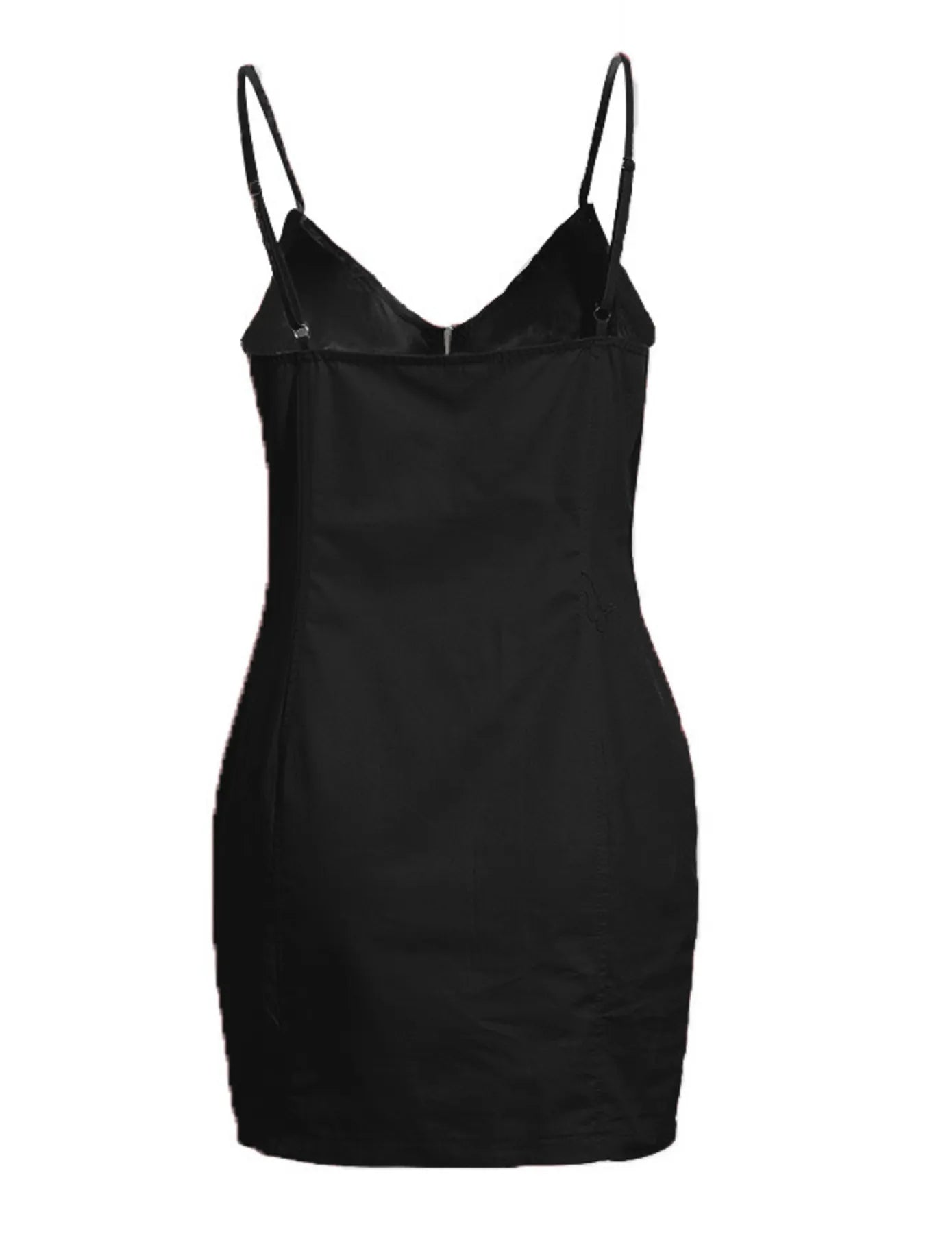 Plus Size Zip-Front Bodycon Mini Dress