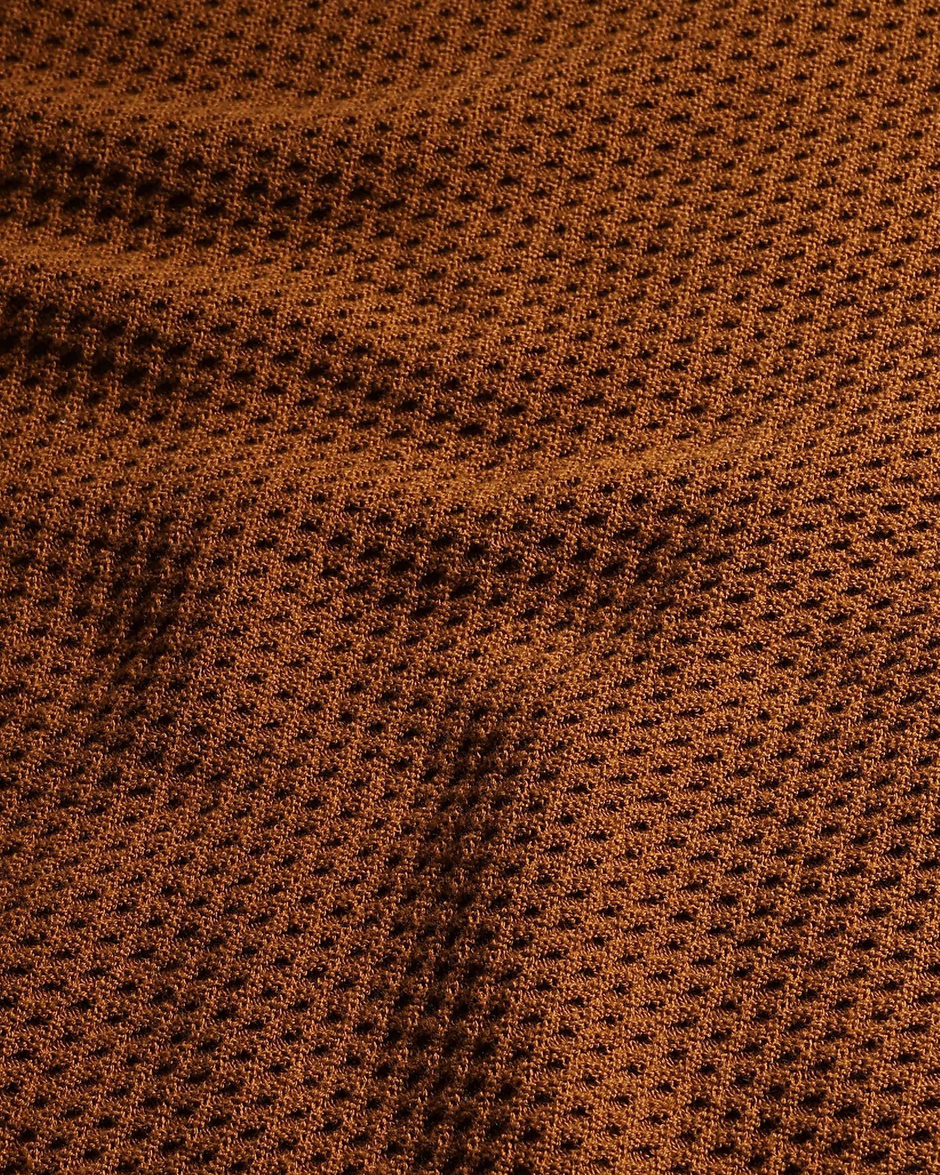 Comfortable Soft Daily Slim Rust Cotton Sweater