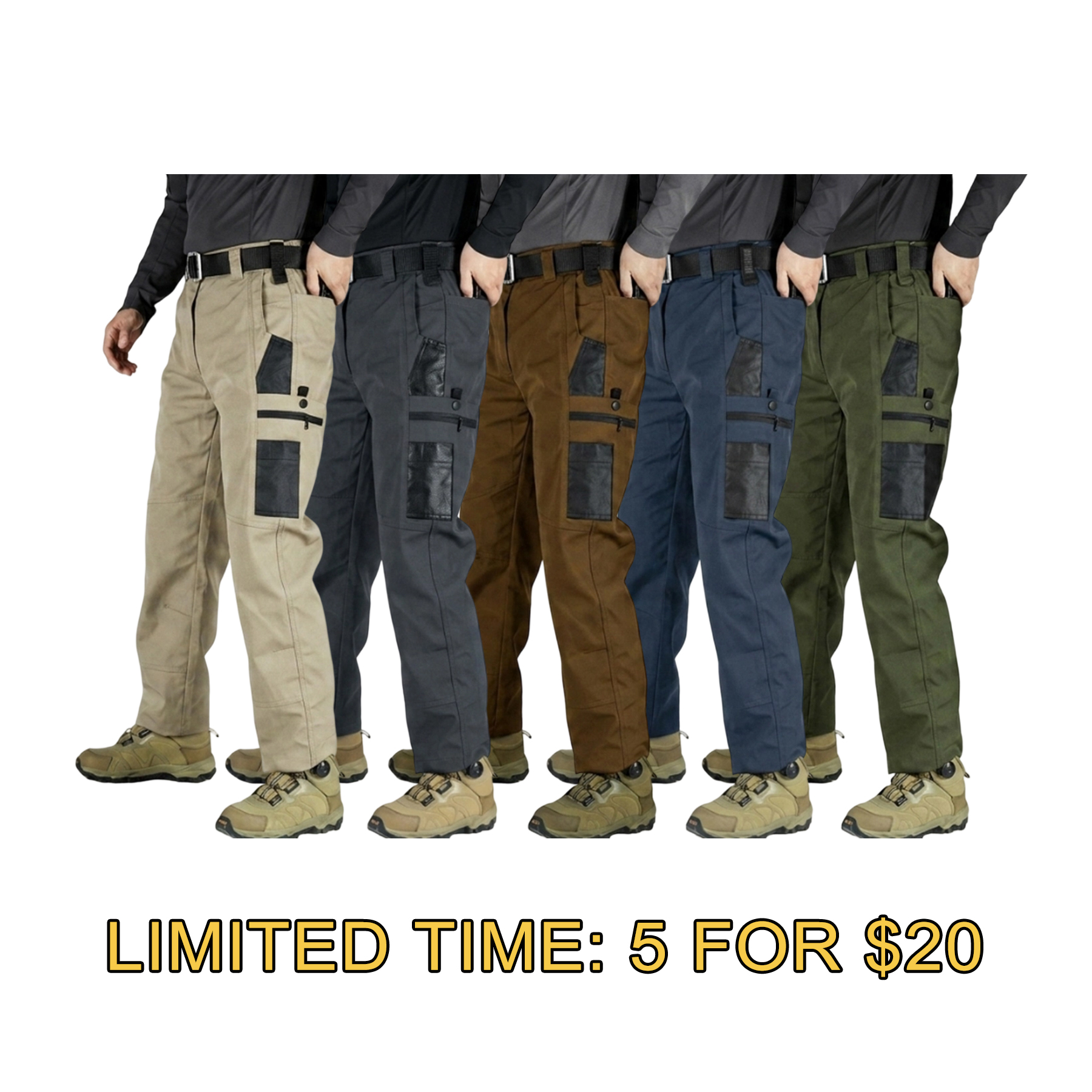 Men's Waterproof Tactical Pants – Multi-Pocket Utility Fit
