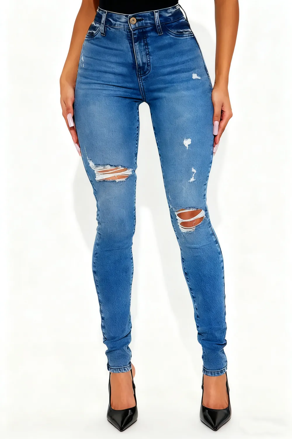 Tall Living Life High Stretch Skinny Jeans
