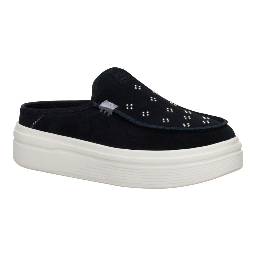 Austin Lift Suede Stud - Black