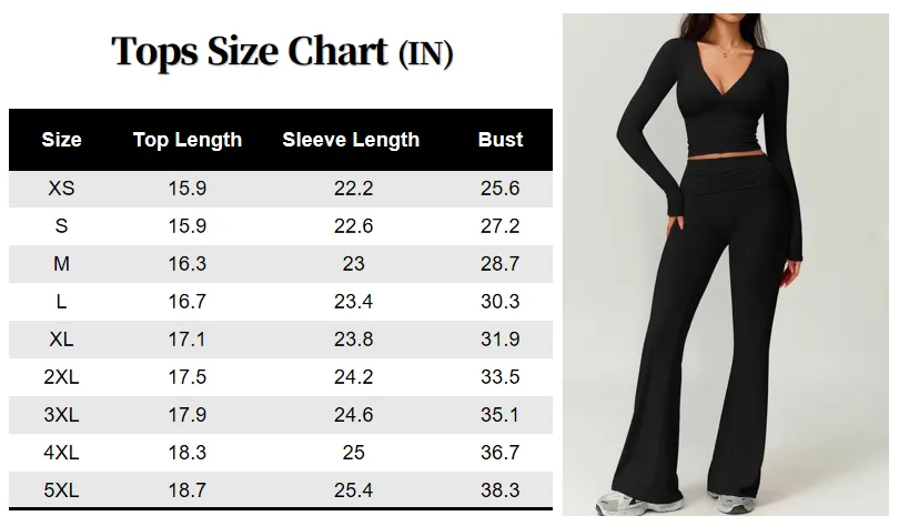 Women's High Elastic Soft V-Collar Flared Pants Set