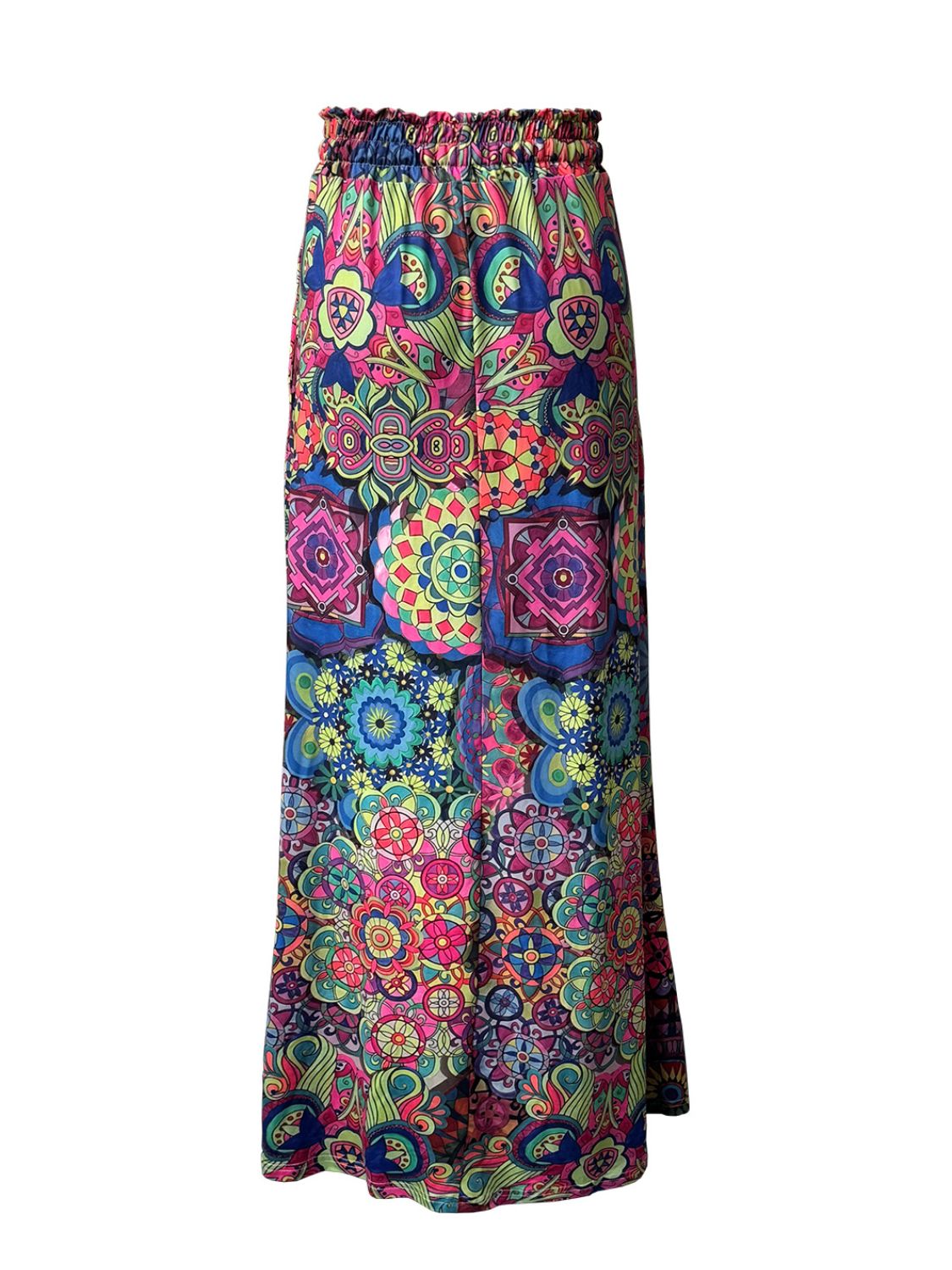 Printed Maxi Skirt with Pockets