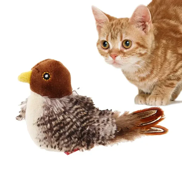 Cat Toys Interactive Electric Flapping Bird with Squeak