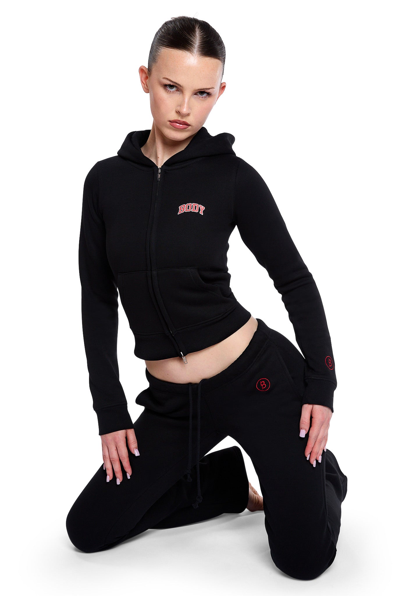 BACKSHOT SWEATPANTS 2.0 (BLACK/RED)