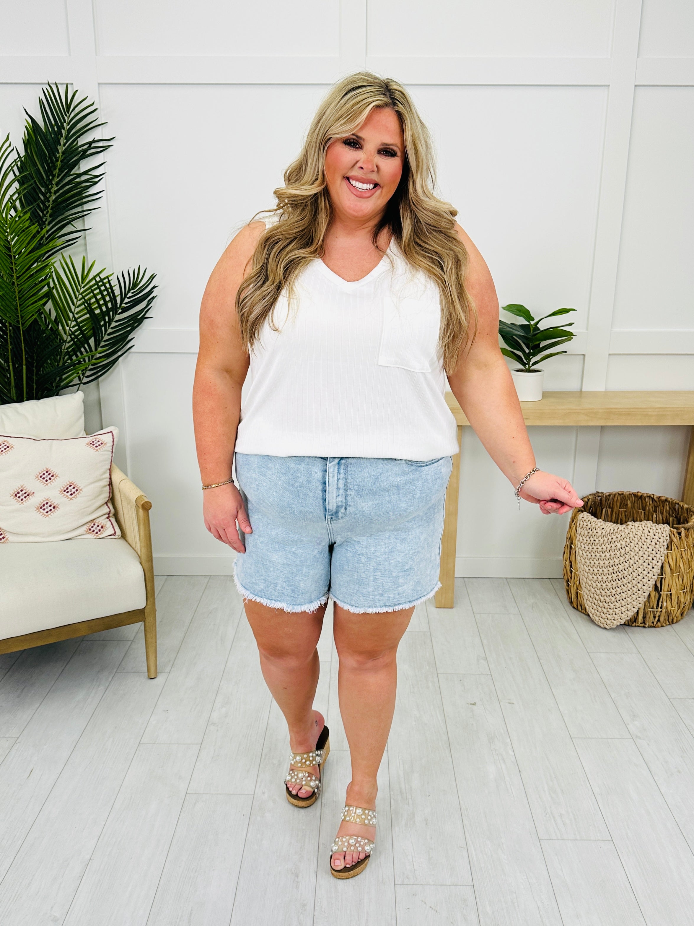 Judy Blue Summer State of Mind Relaxed Fit Shorts