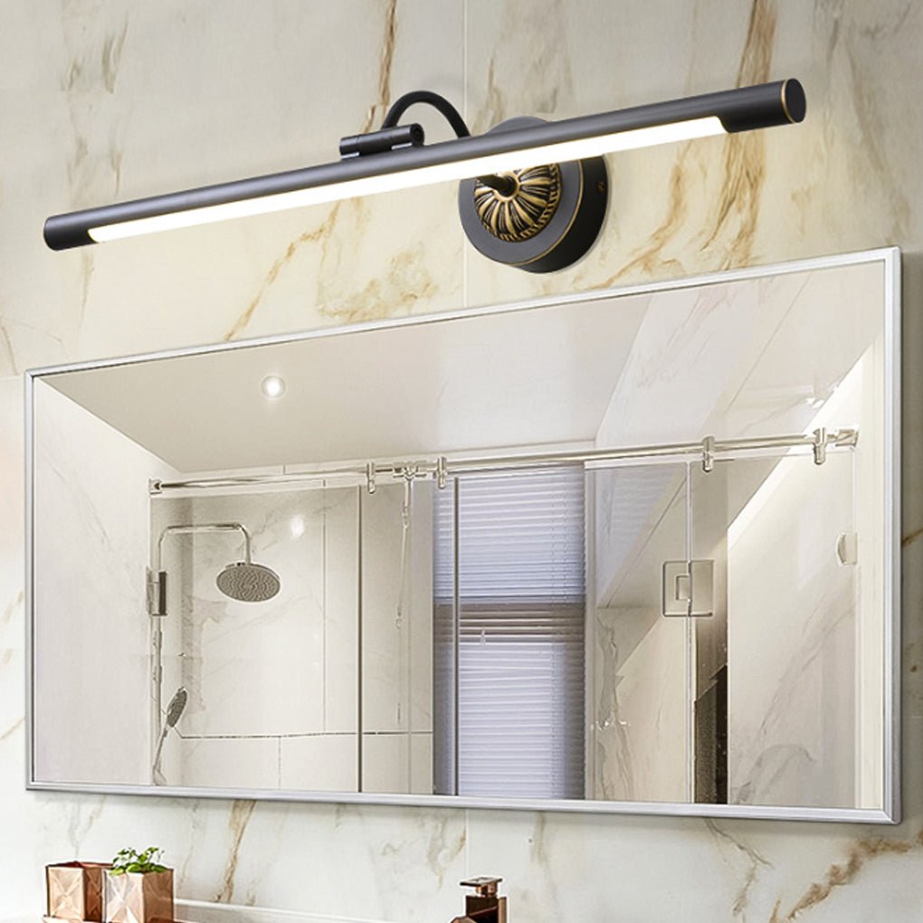 Retro Minimalist 240° Rotatable Moisture-proof LED Dresser Mirror Lamp Wall Lamp for Bathroom