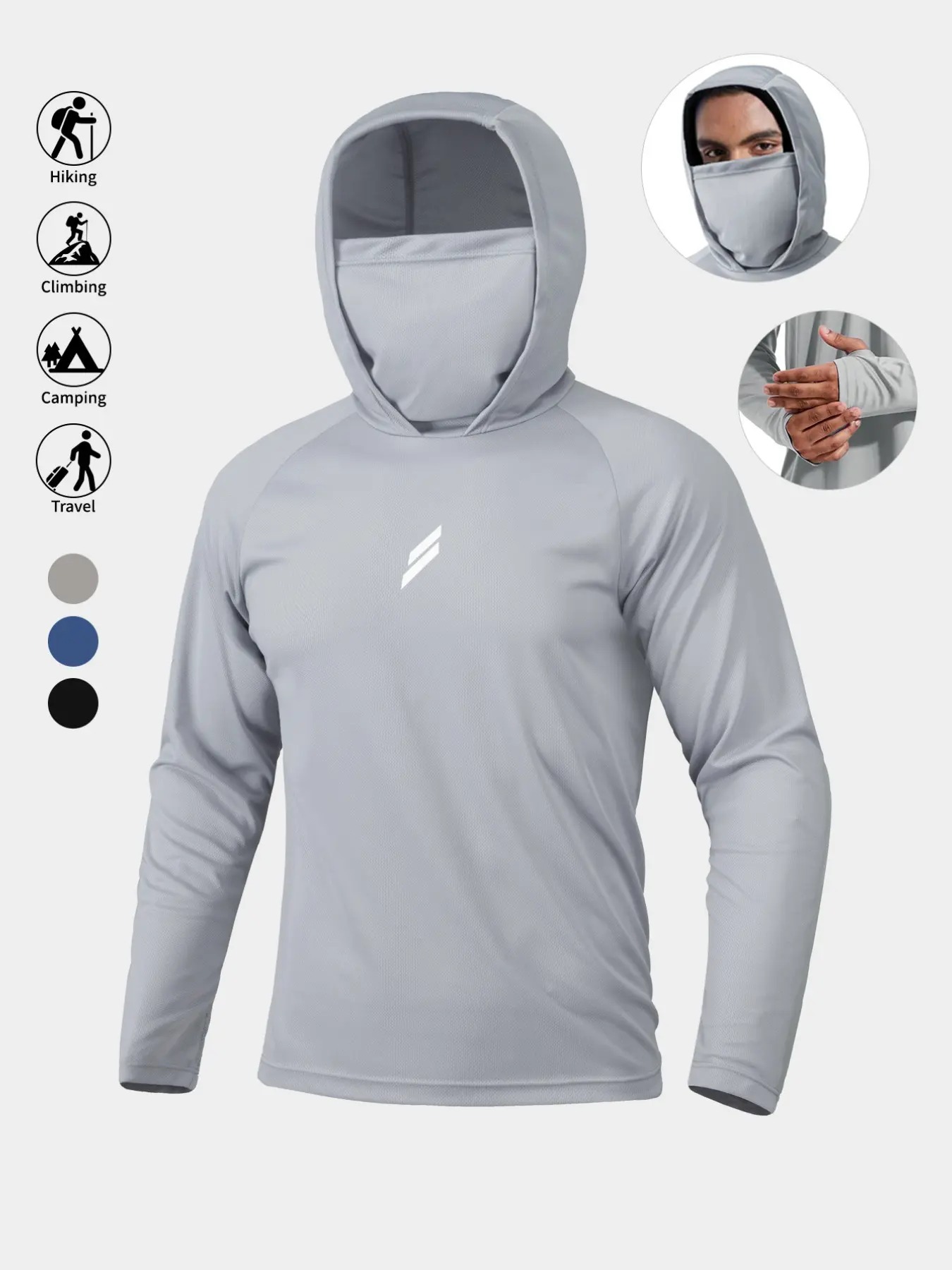 Men's UPF 50+ Sun Protection Hoodie