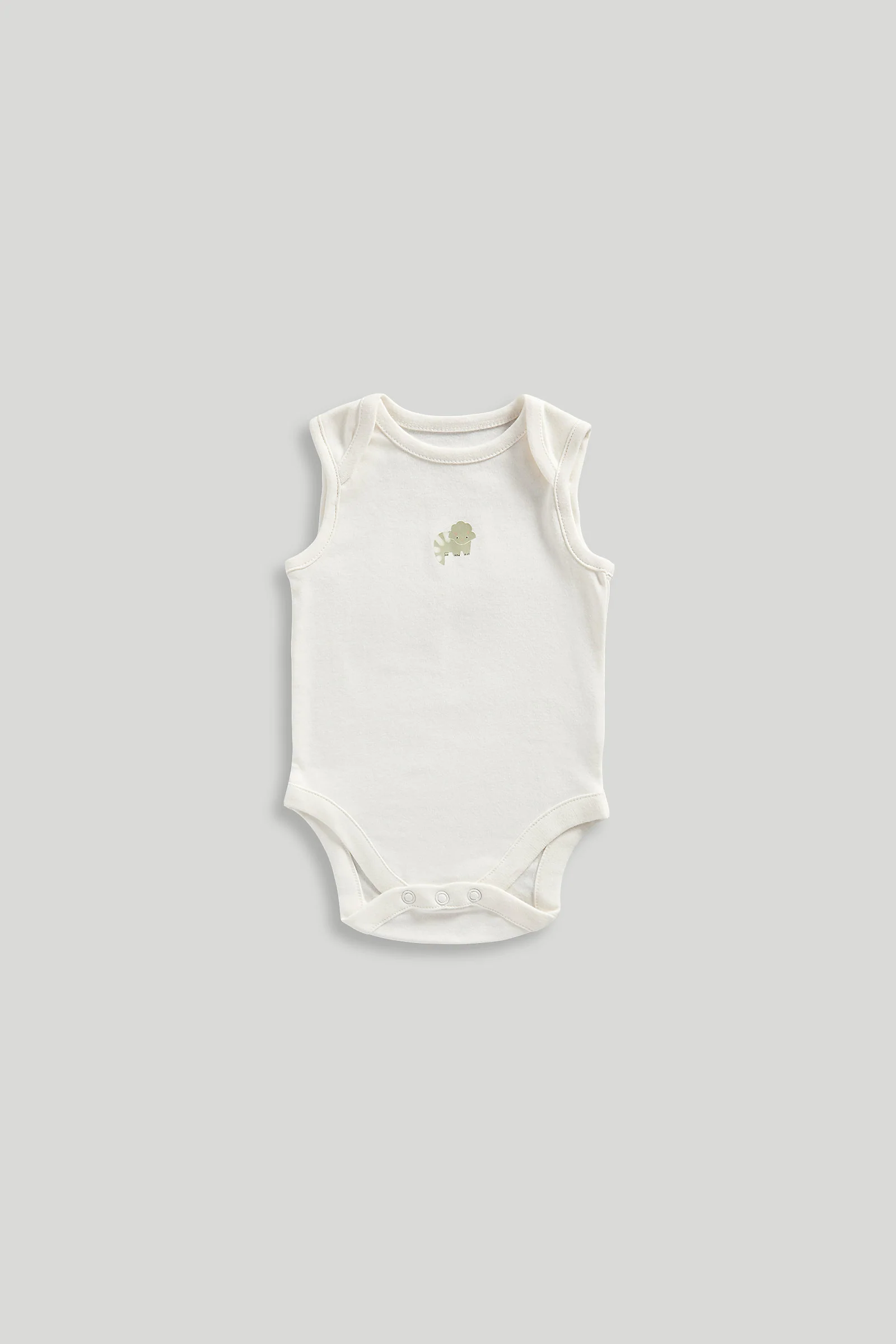 Dinosaur Sleeveless Bodysuits - 5 Pack