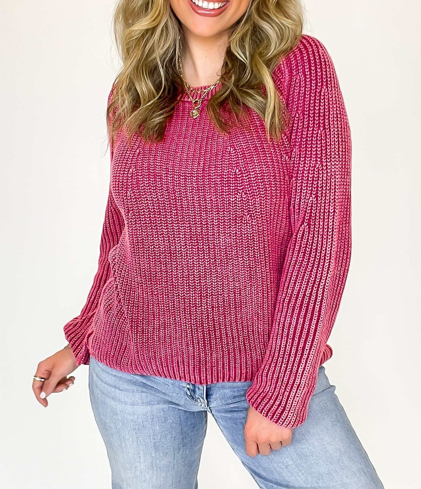 Fireside Stone Washed Round Neck Sweater