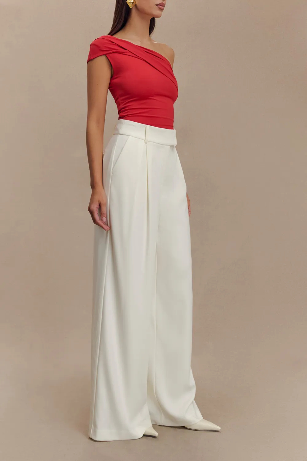 Pleated Wide Leg Pants