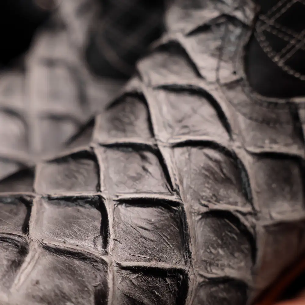 Eclipse Pirarucu Leather Boots - Square Toe