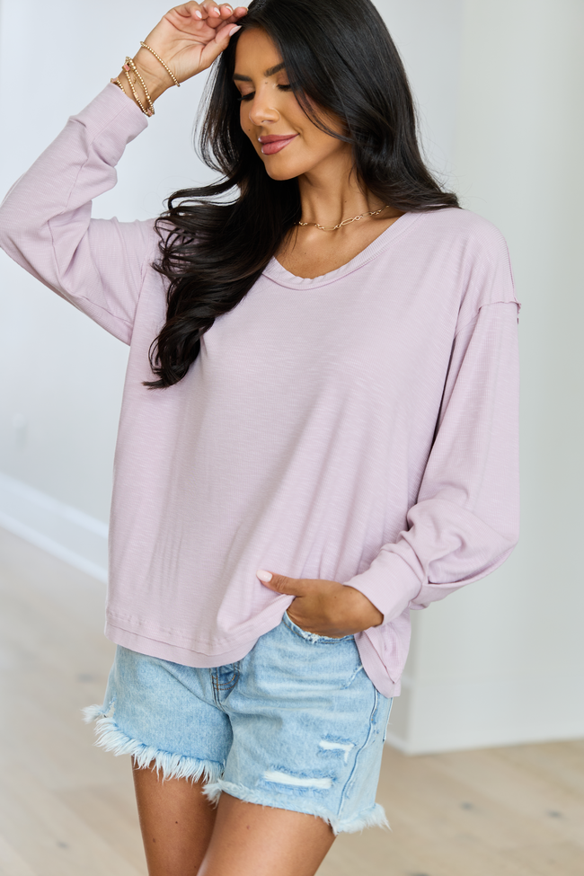 Kendall Mauve Scoop Neck Tunic