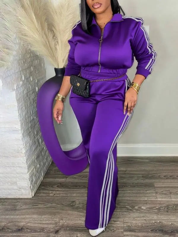 Women’s Zip-Up Tracksuit Set