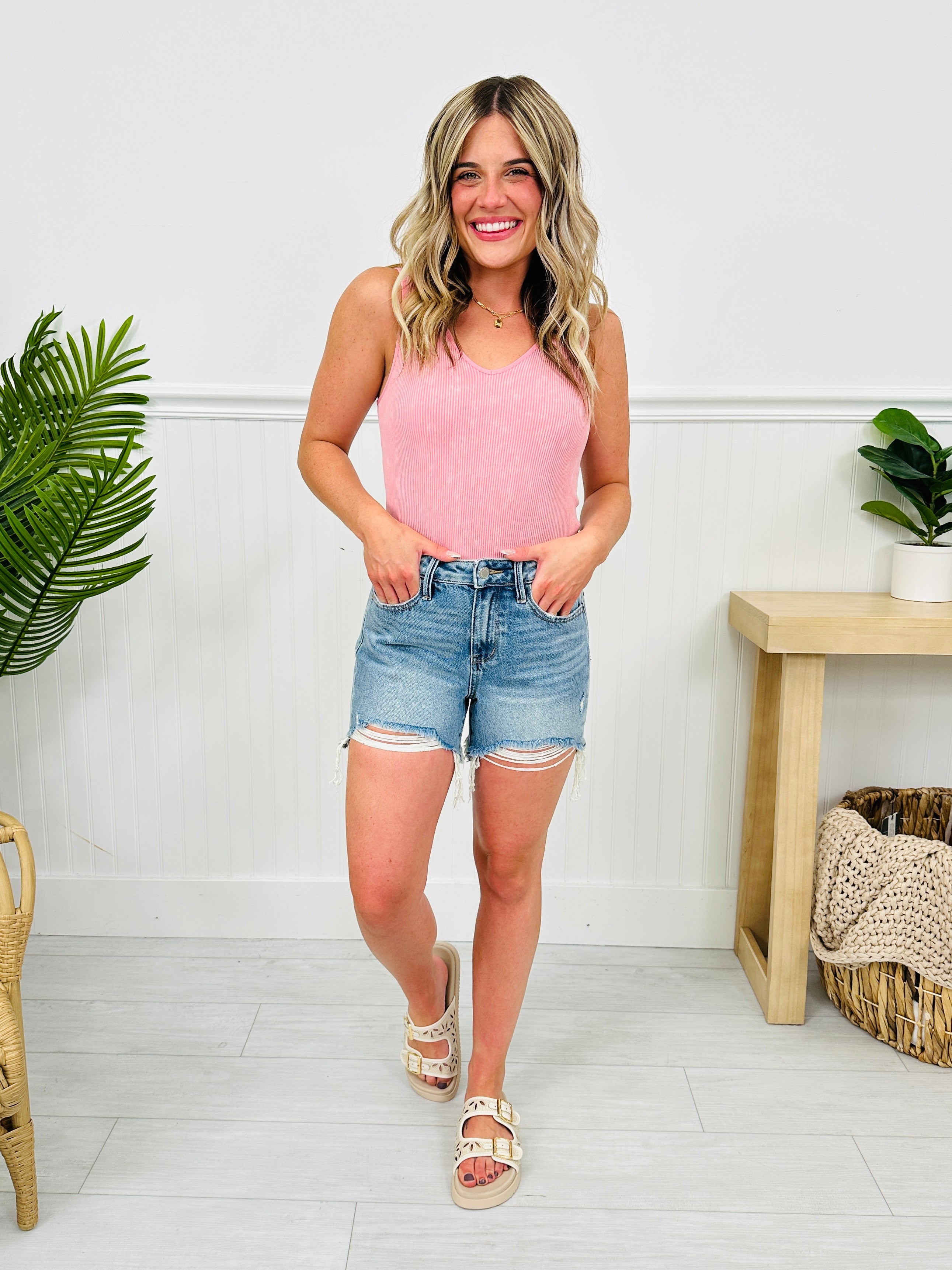 Judy Blue Chic & Sleek Cut Off Rigid Magic Shorts