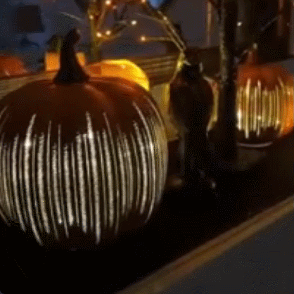 Twinkle Light Pumpkins
