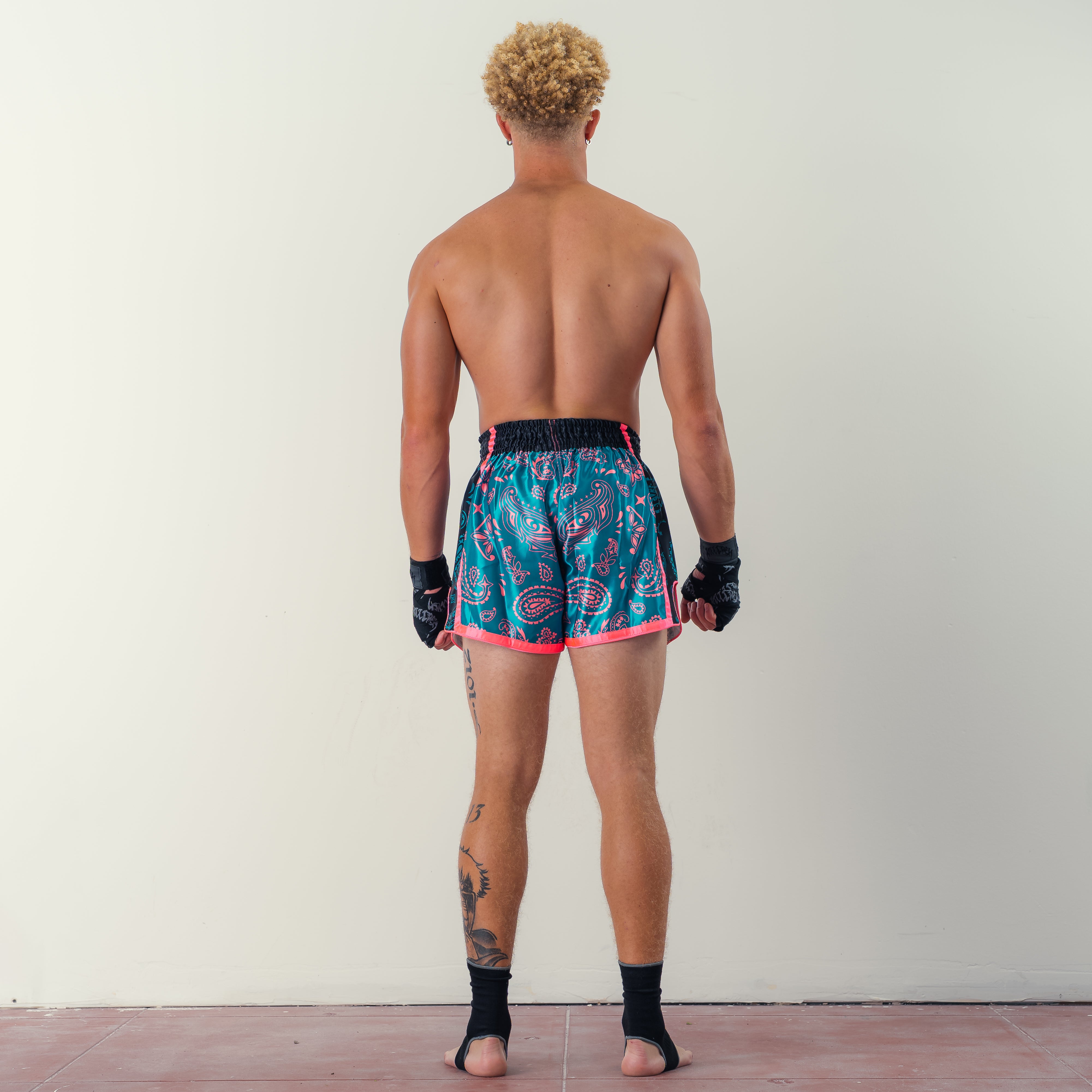 BANDANA FIGHT SHORTS - WATERMELON