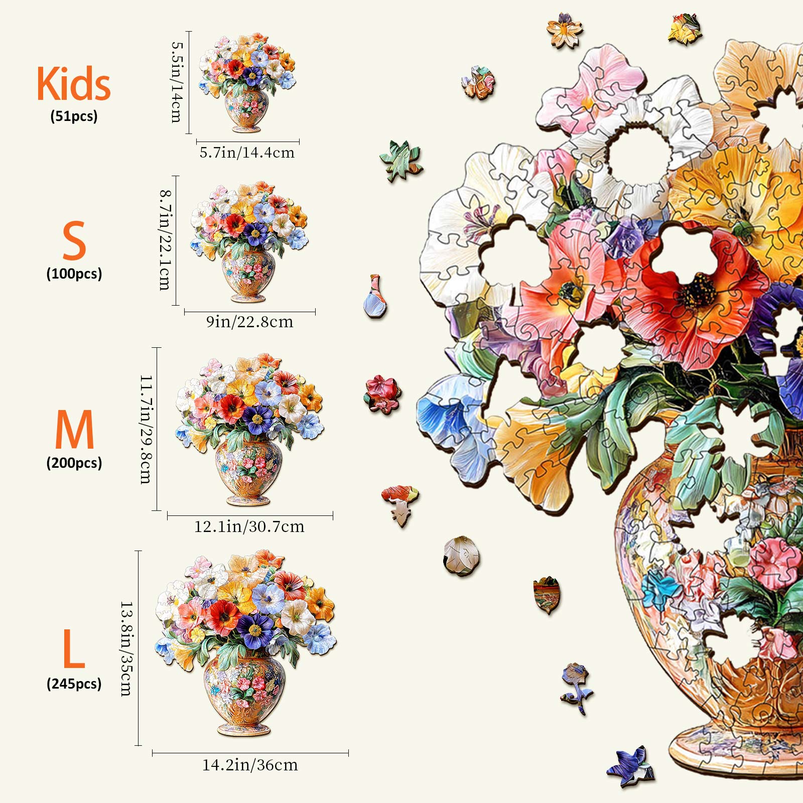 Vintage Flower Jigsaw Puzzle