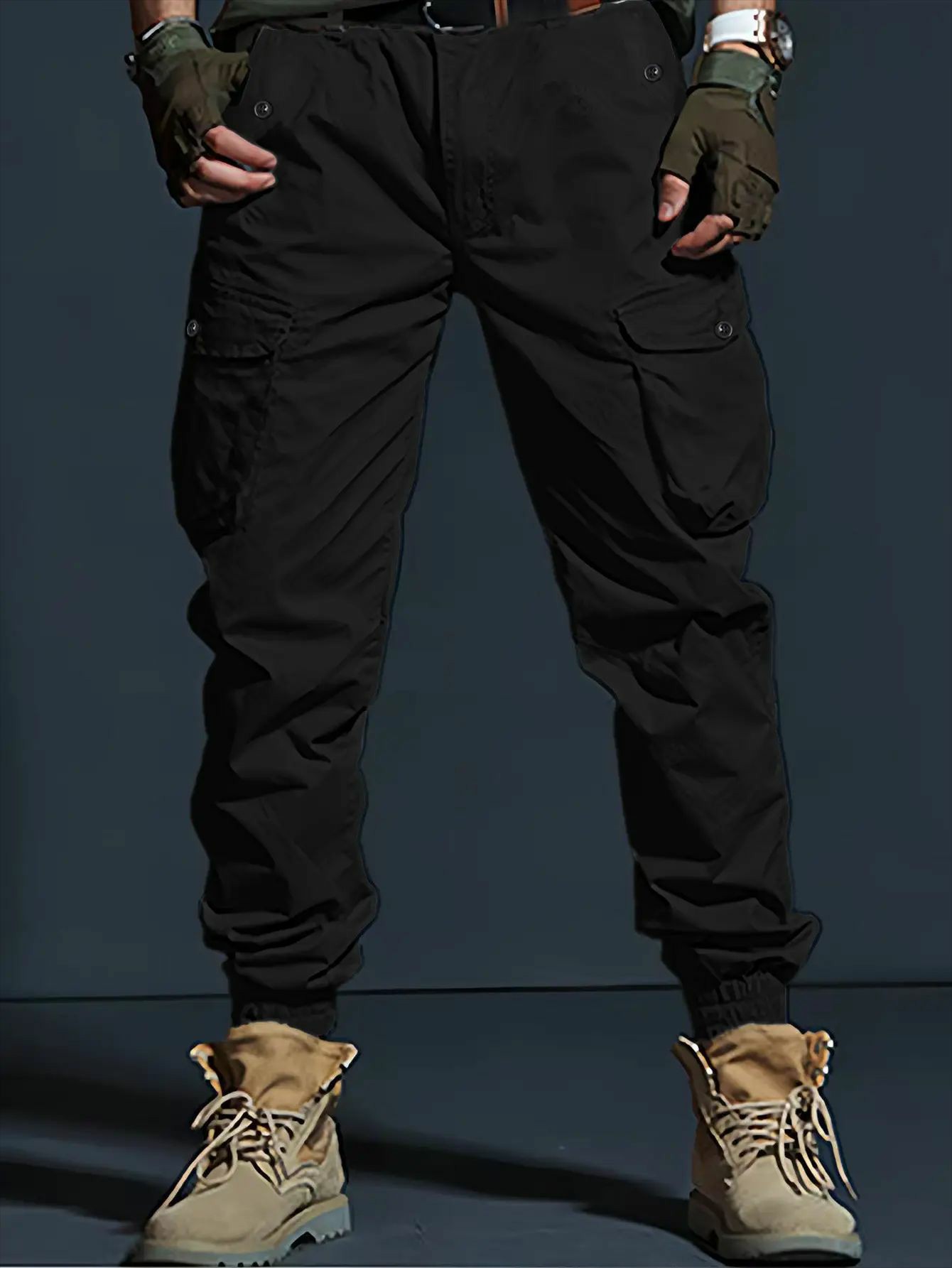 Tactical Cargo Joggers with Multi-Pocket Design - Rugged Style for Outdoor & Urban Adventures