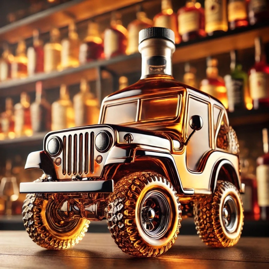 Jeep Whiskey Bottle