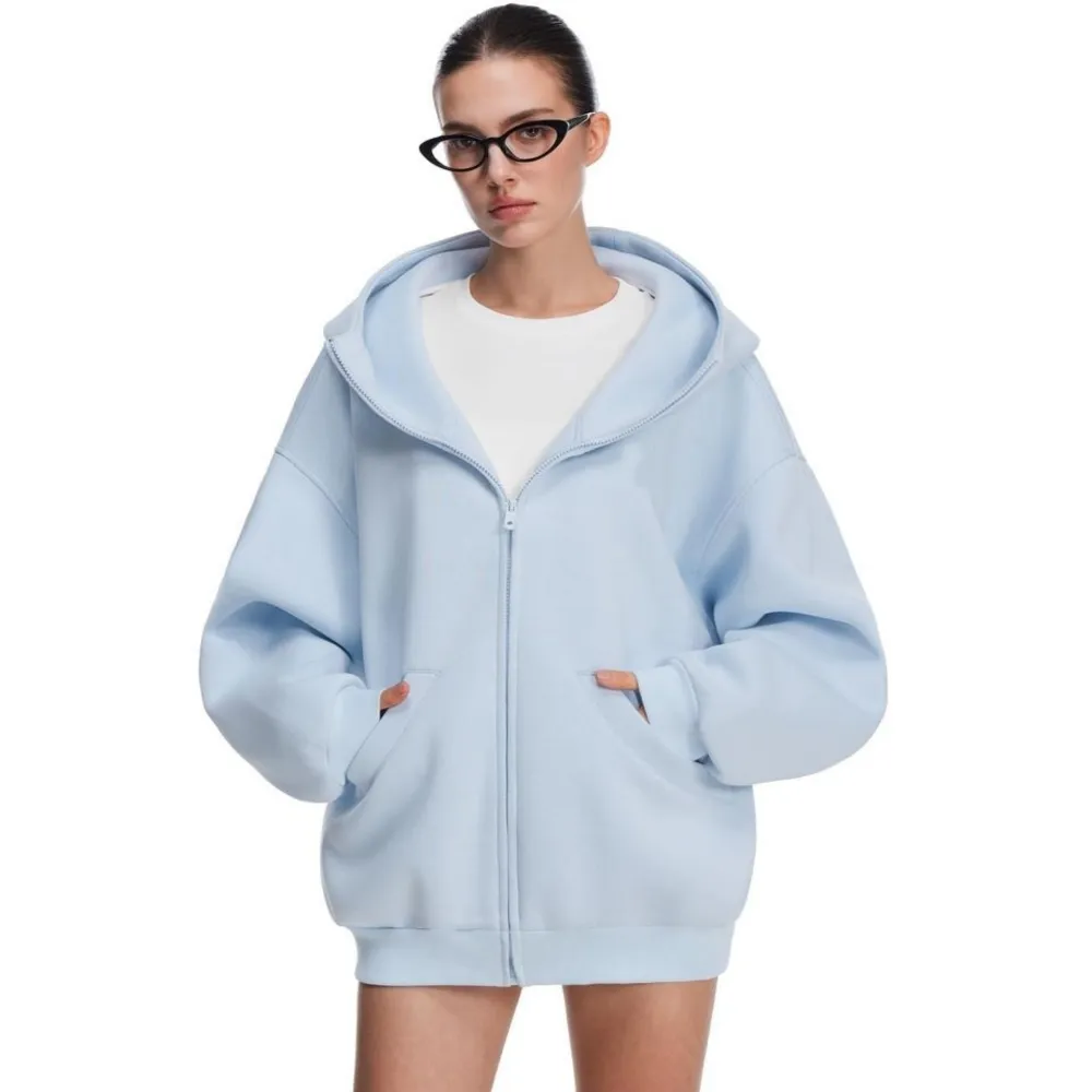 Women's Oversized Zip-Up Hoodie