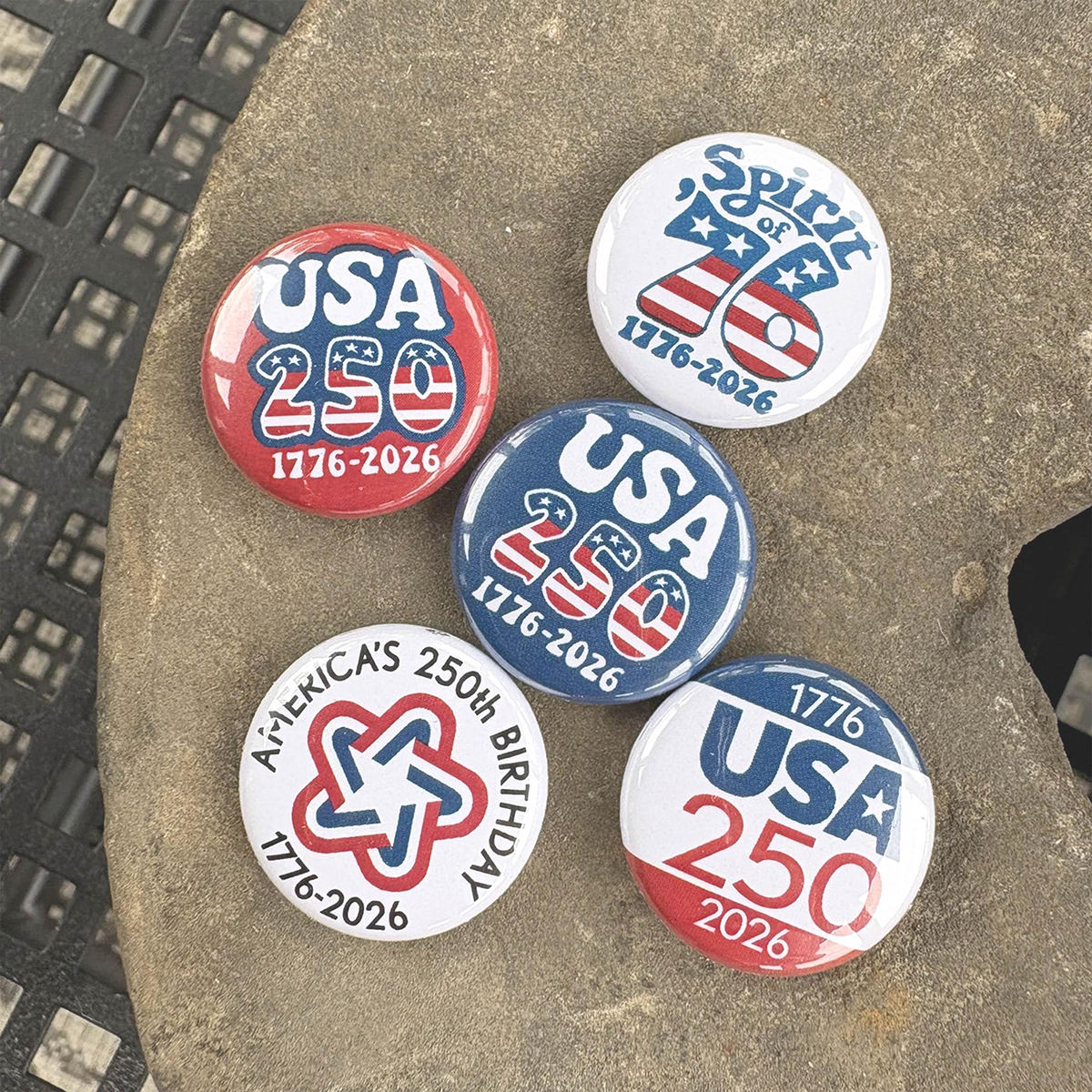America 250th Anniversary MINI Buttons