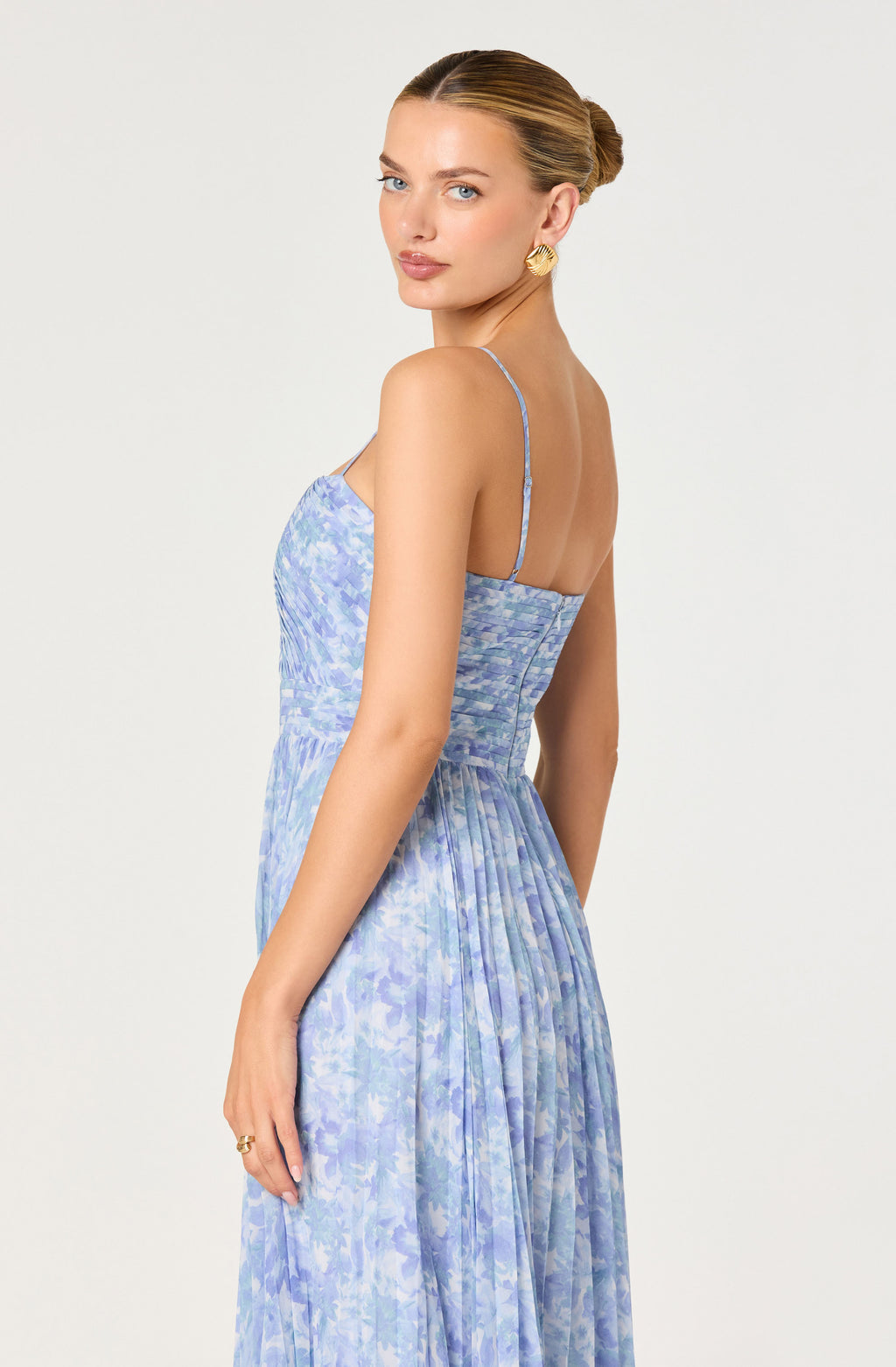 Bayley Dress in Blue Floral