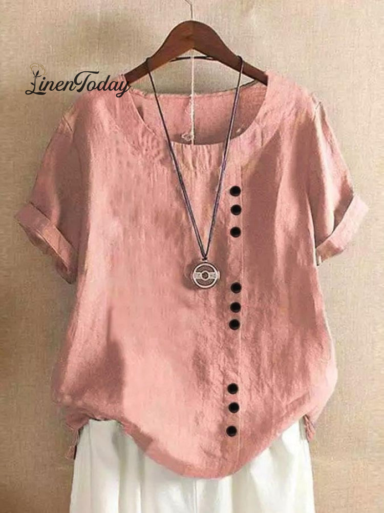 Loose Simple Solid Color Top