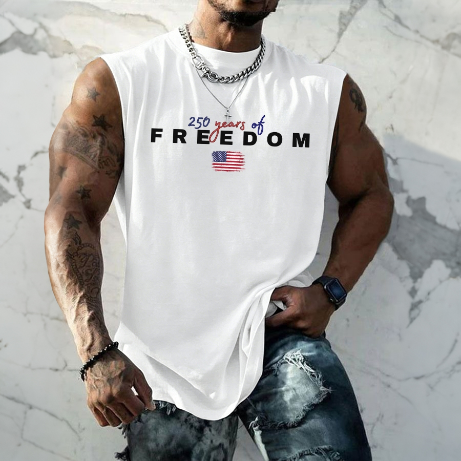 Men'S Sleeveless Casual Cotton And Linen T-Shirt