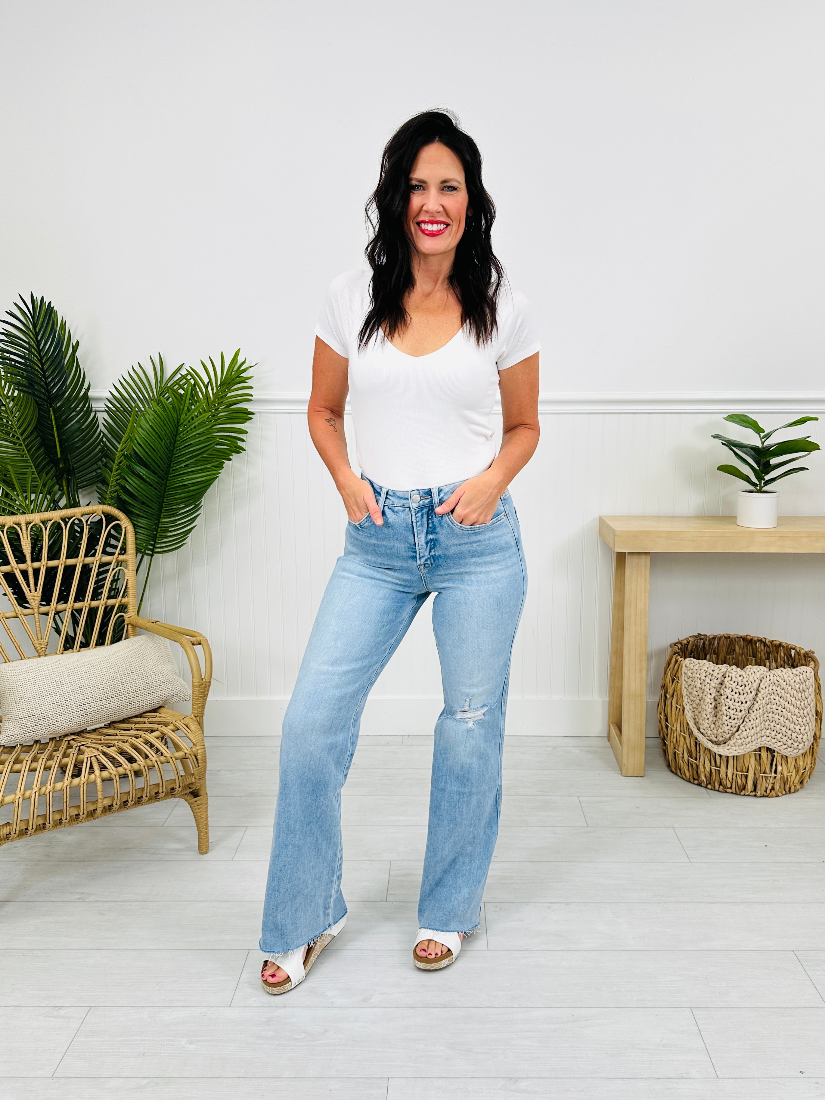 MOCO Exclusive Just Like That Wide Leg Jeans