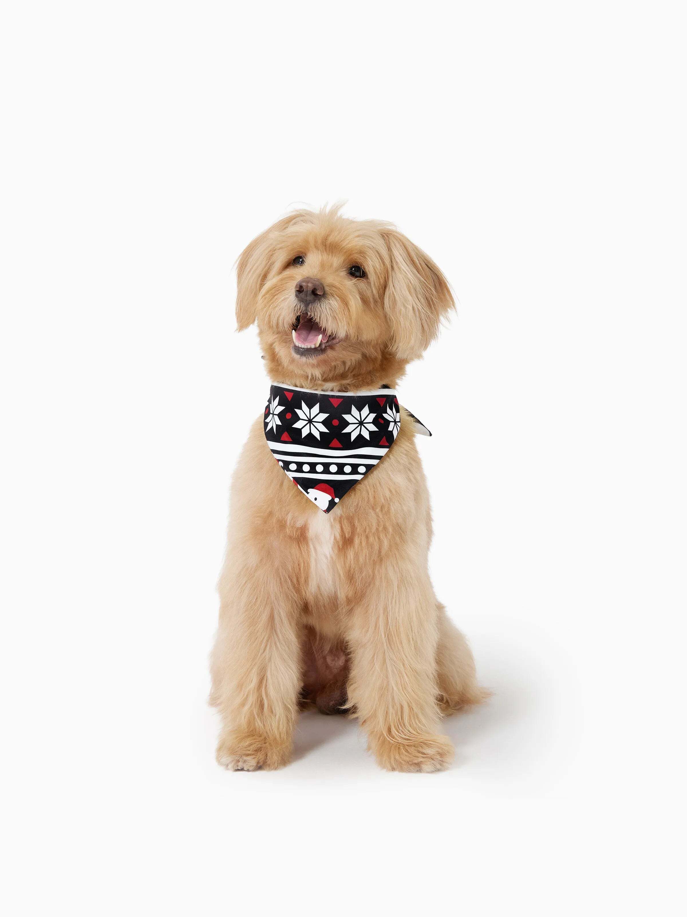 Christmas Matching Family Pajamas Set Snowman and Christmas Tree Print Black PJS with Christmas Socks Black