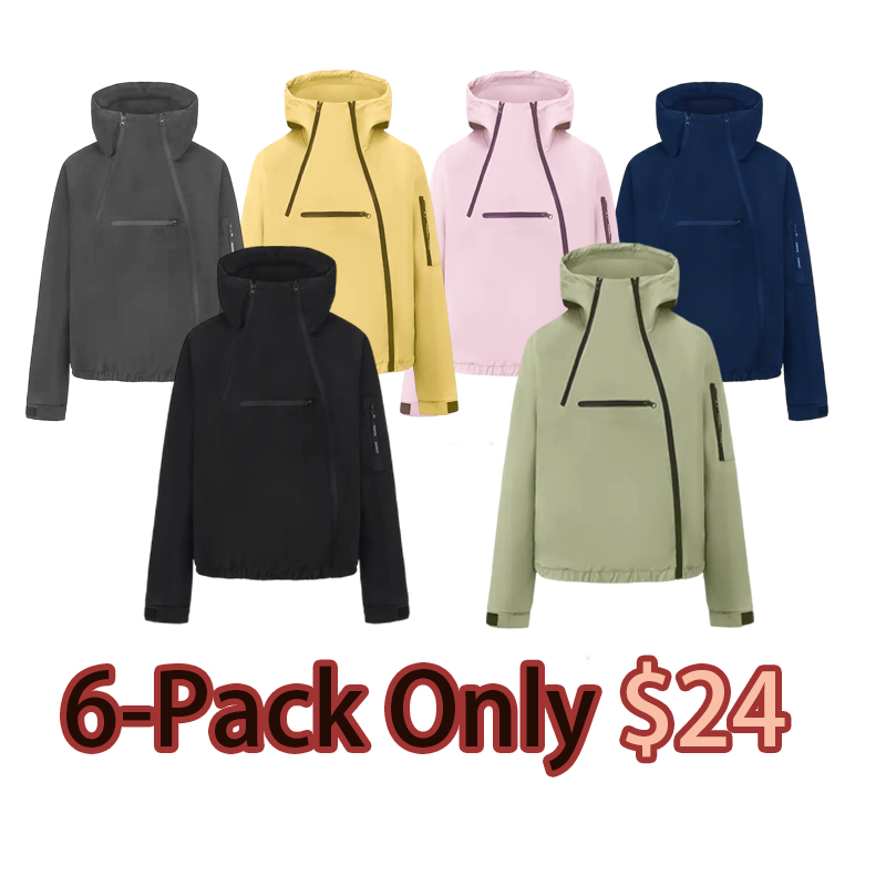 Women's Asymmetric Zip Waterproof Hoodie Jacket