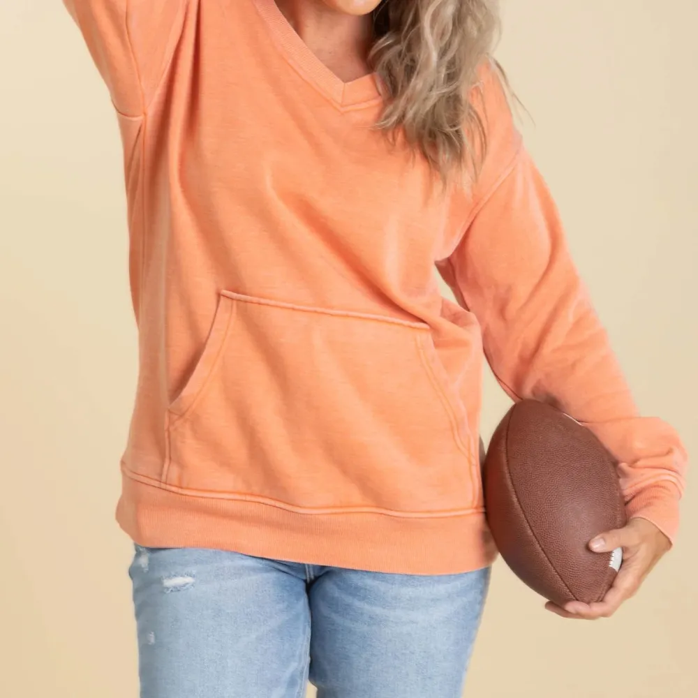 Cozy Campfire V-Neck Sweatshirt