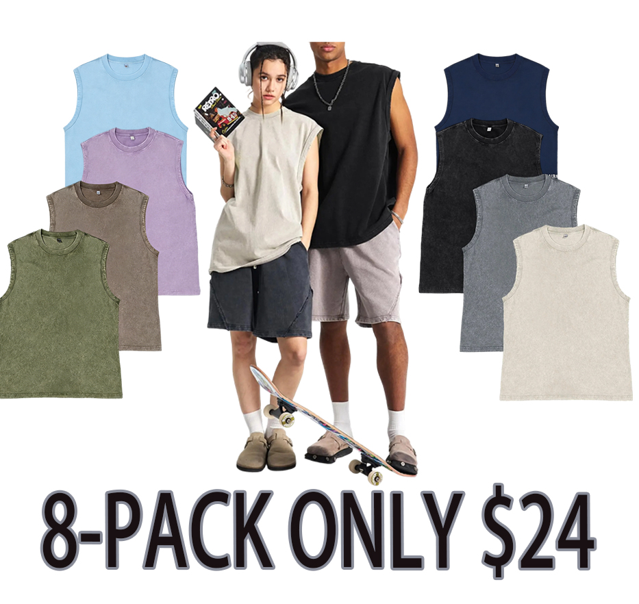 Vintage Acid Wash Muscle Tank