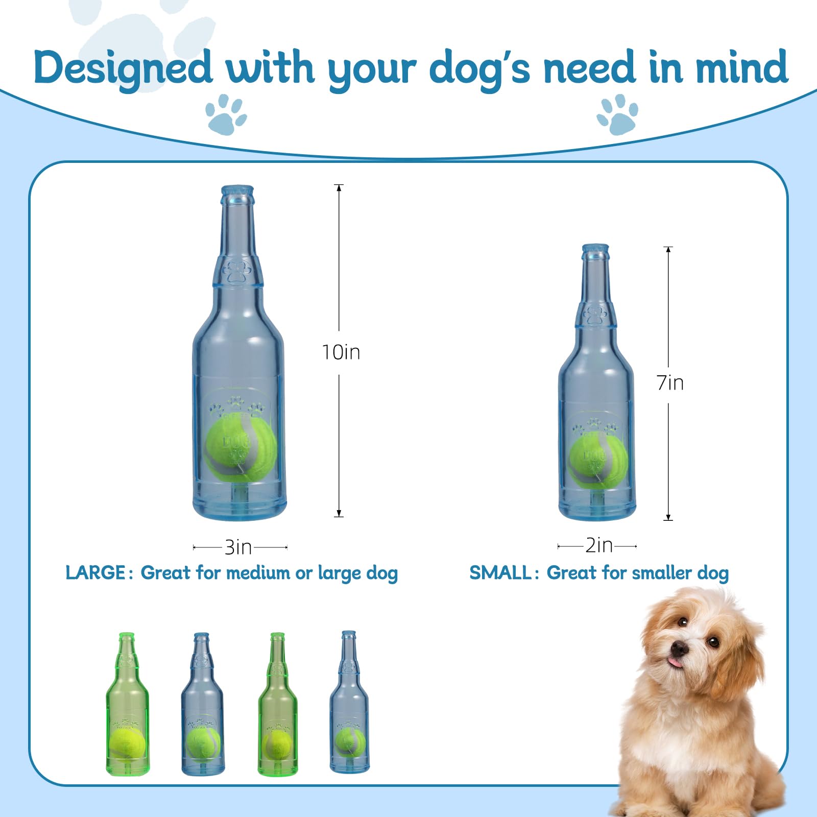 Bottle Chew Toys for Dogs