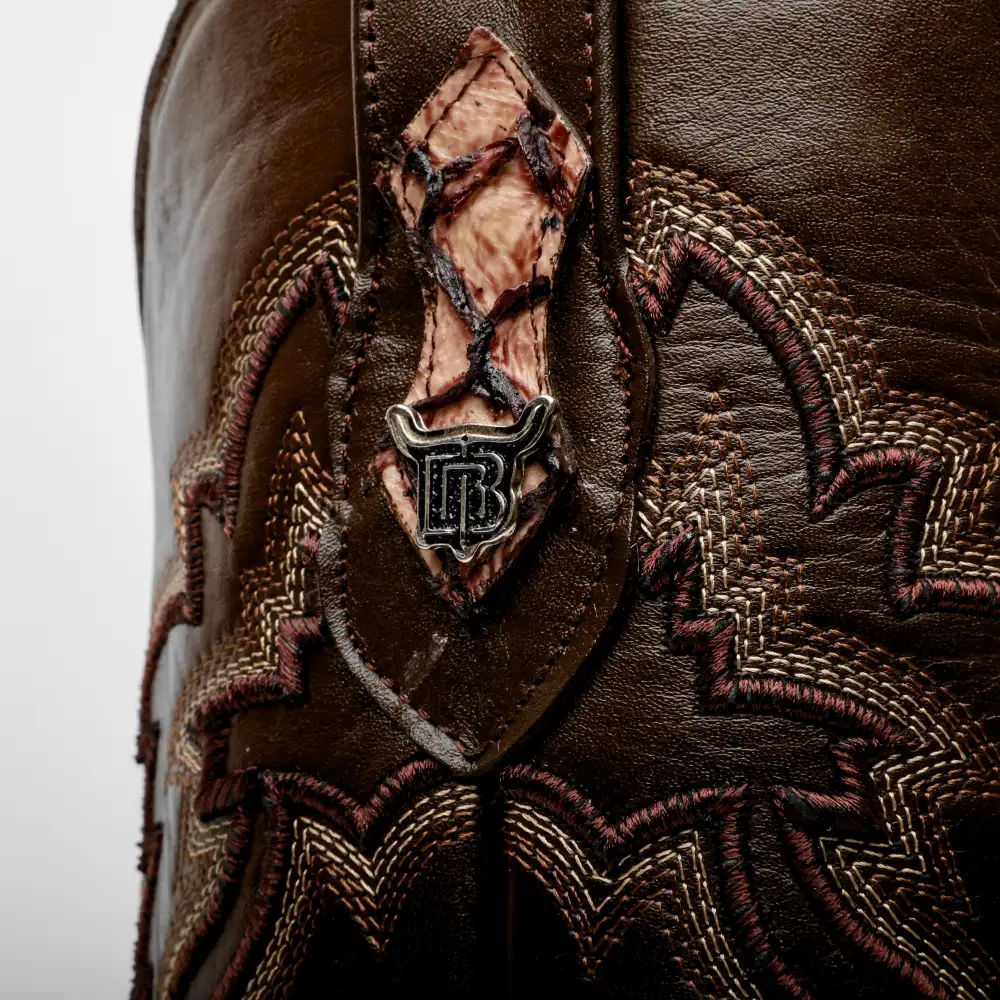 Orix Mini Pirarucu Leather Boots - Square Toe