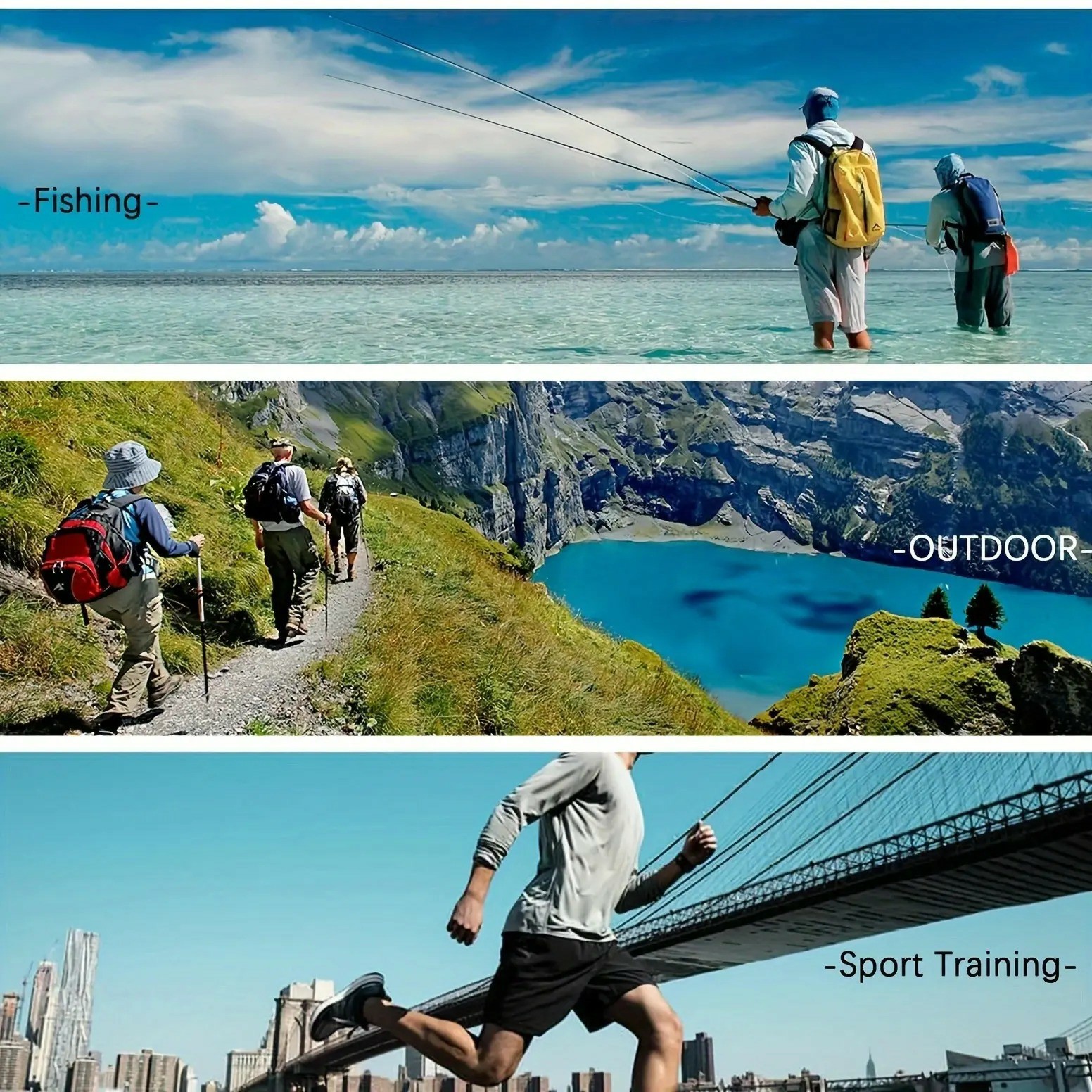 Men's UPF Performance Hoodie Shirt with Face Cover – Long Sleeve Sun Protection Tops