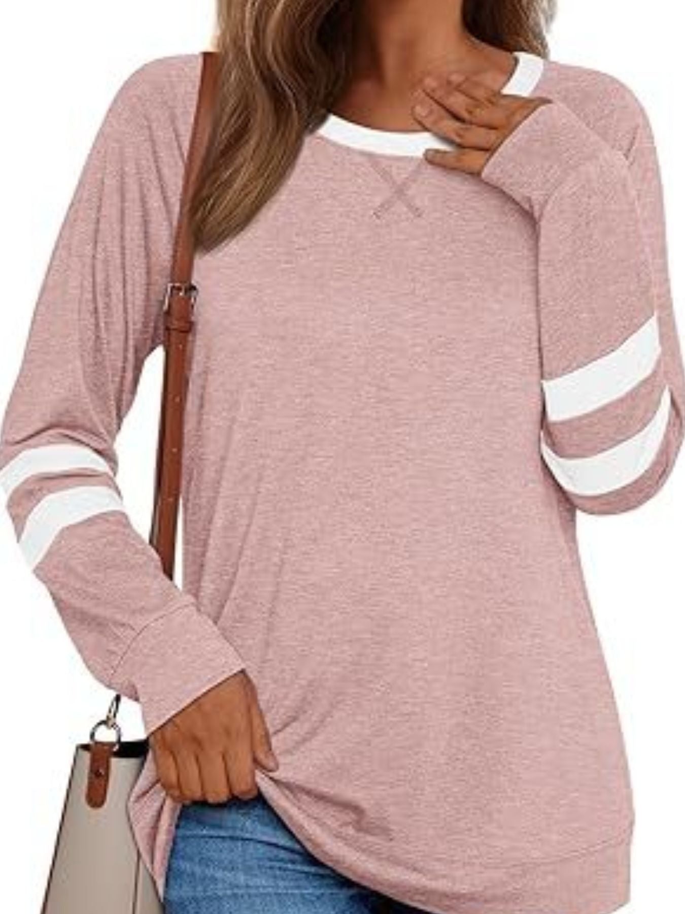 Casual Striped Round Neck T-Shirt