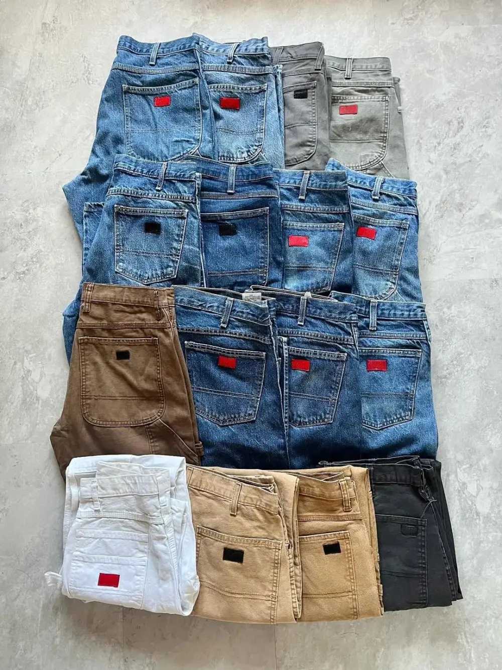 Mens 16-PACK Relaxed Fit Duck Carpenter Pants-Original 874® Work Pants