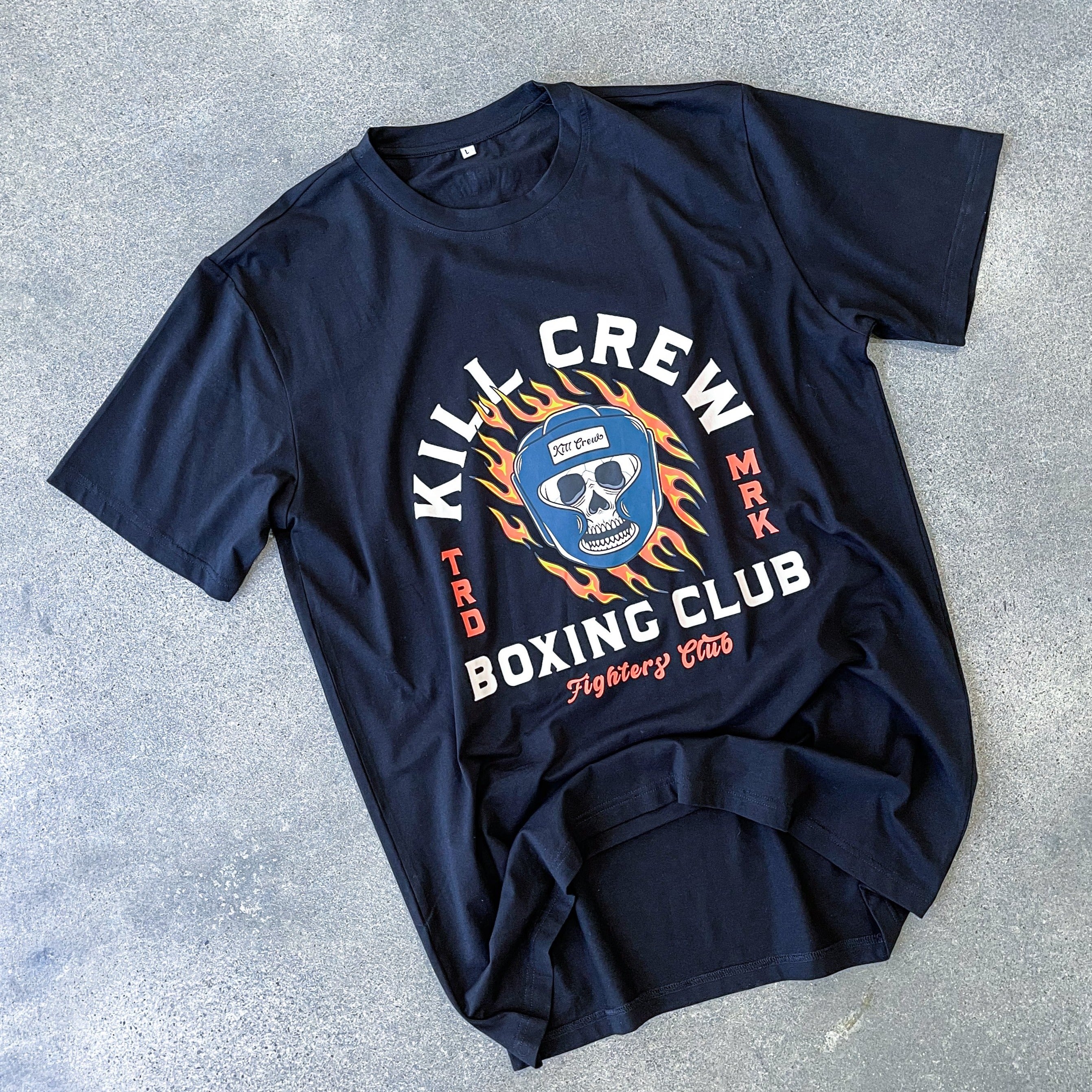 BOXING FLAME T-SHIRT - BLACK