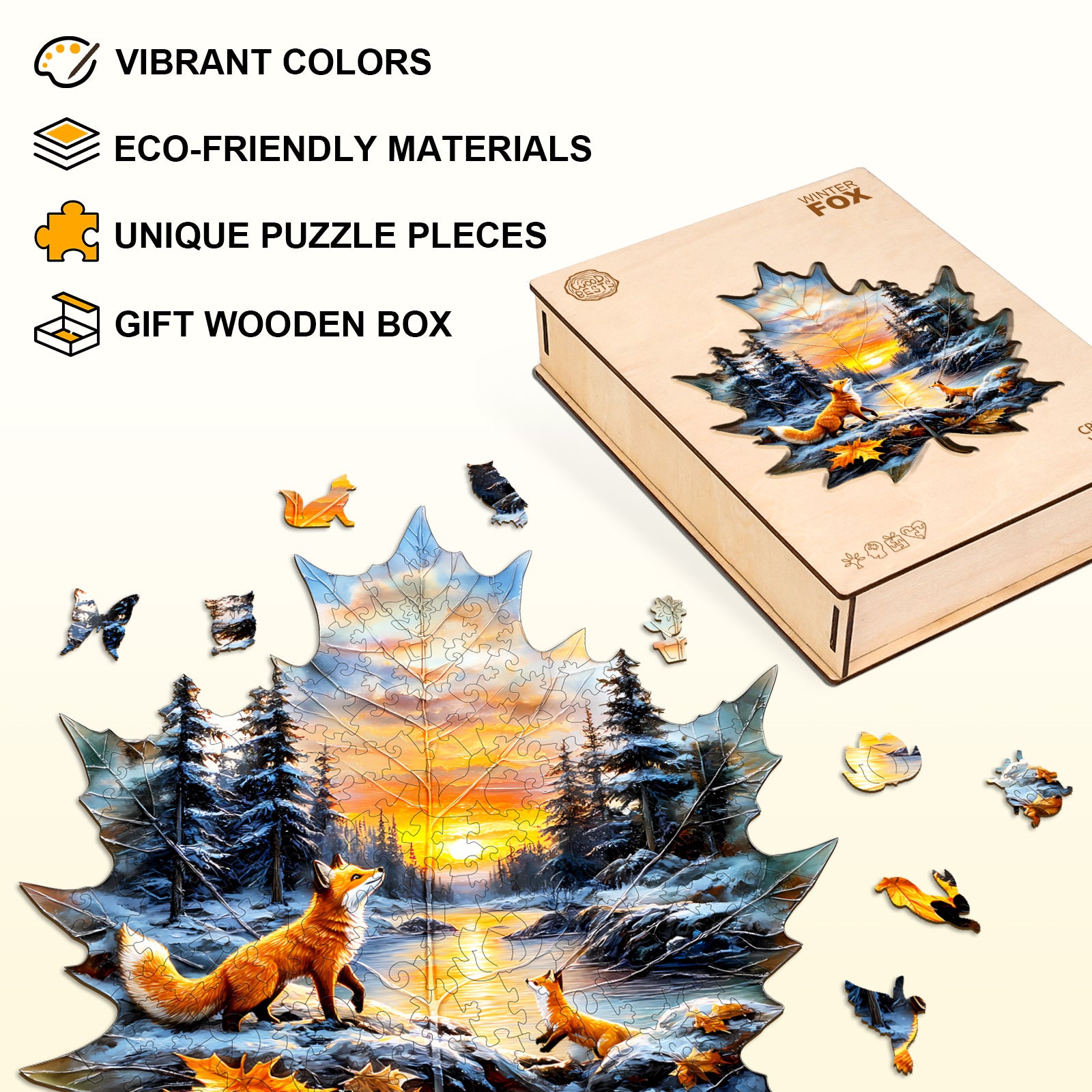Winter fox Jigsaw Puzzle