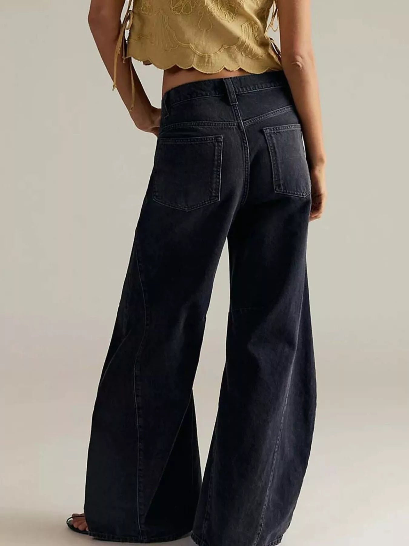 Washed Wide Leg Jeans