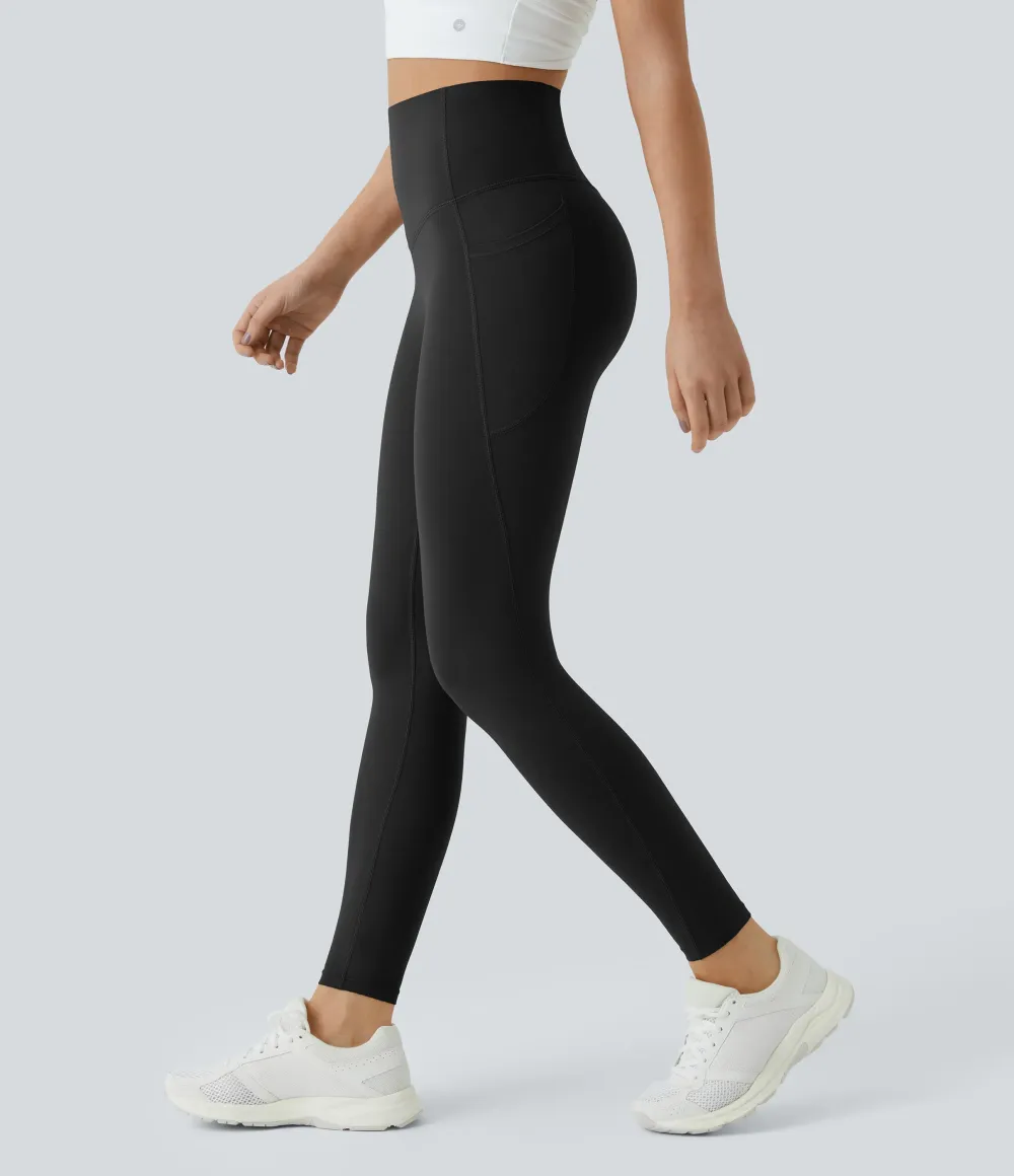 Women's High-Waist Shapewear Leggings With Pockets