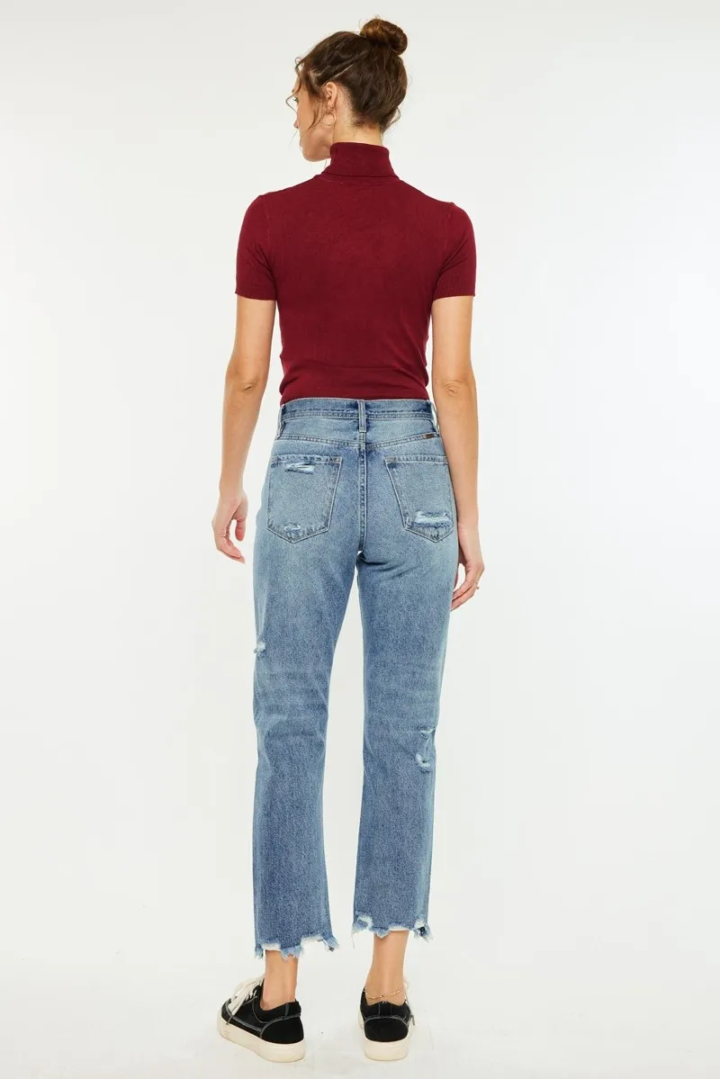 High Rise Classic Slim Straight Jeans