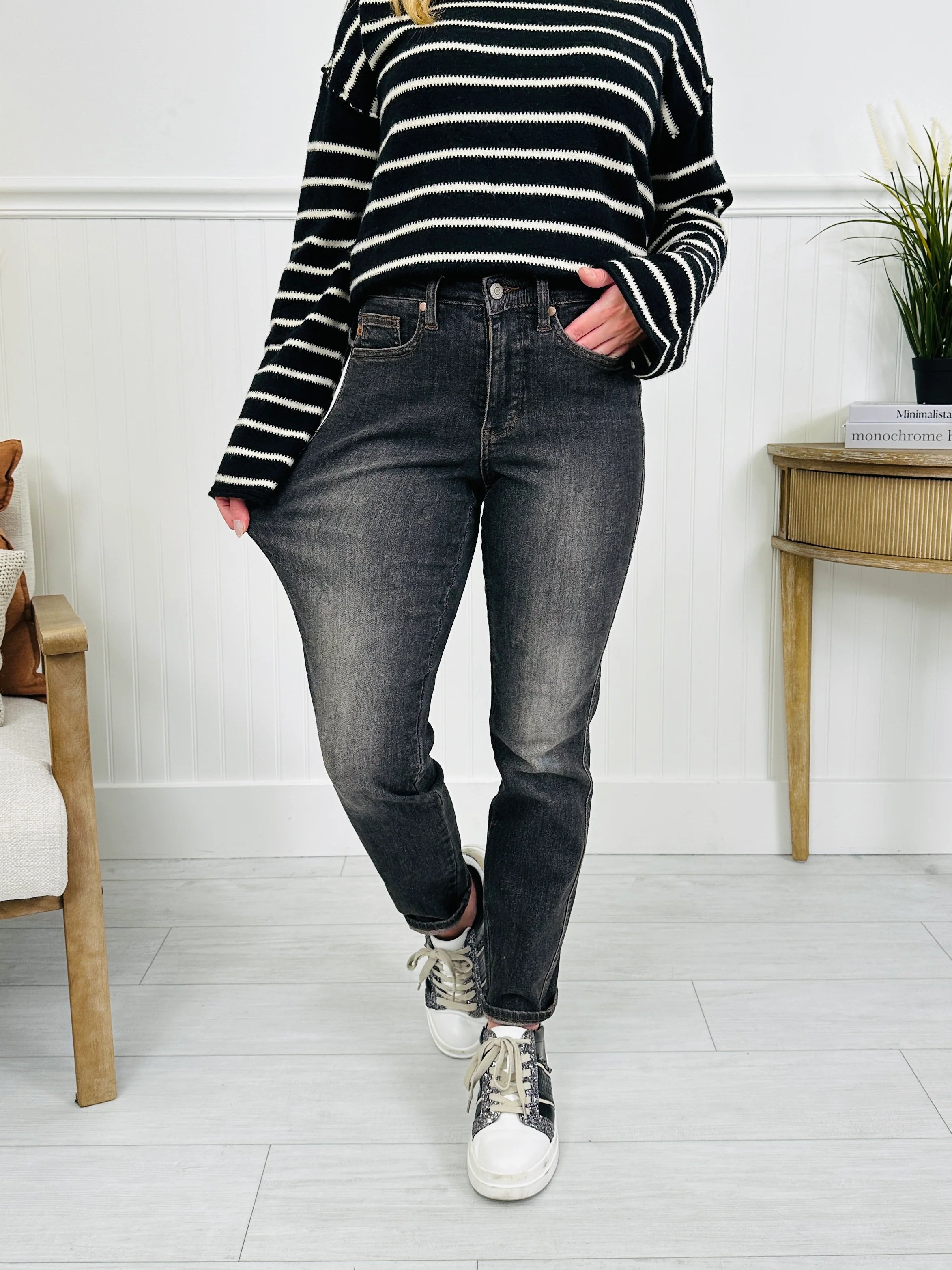 Judy Blue Simply Grey Tummy Control Slim Fit Jeans