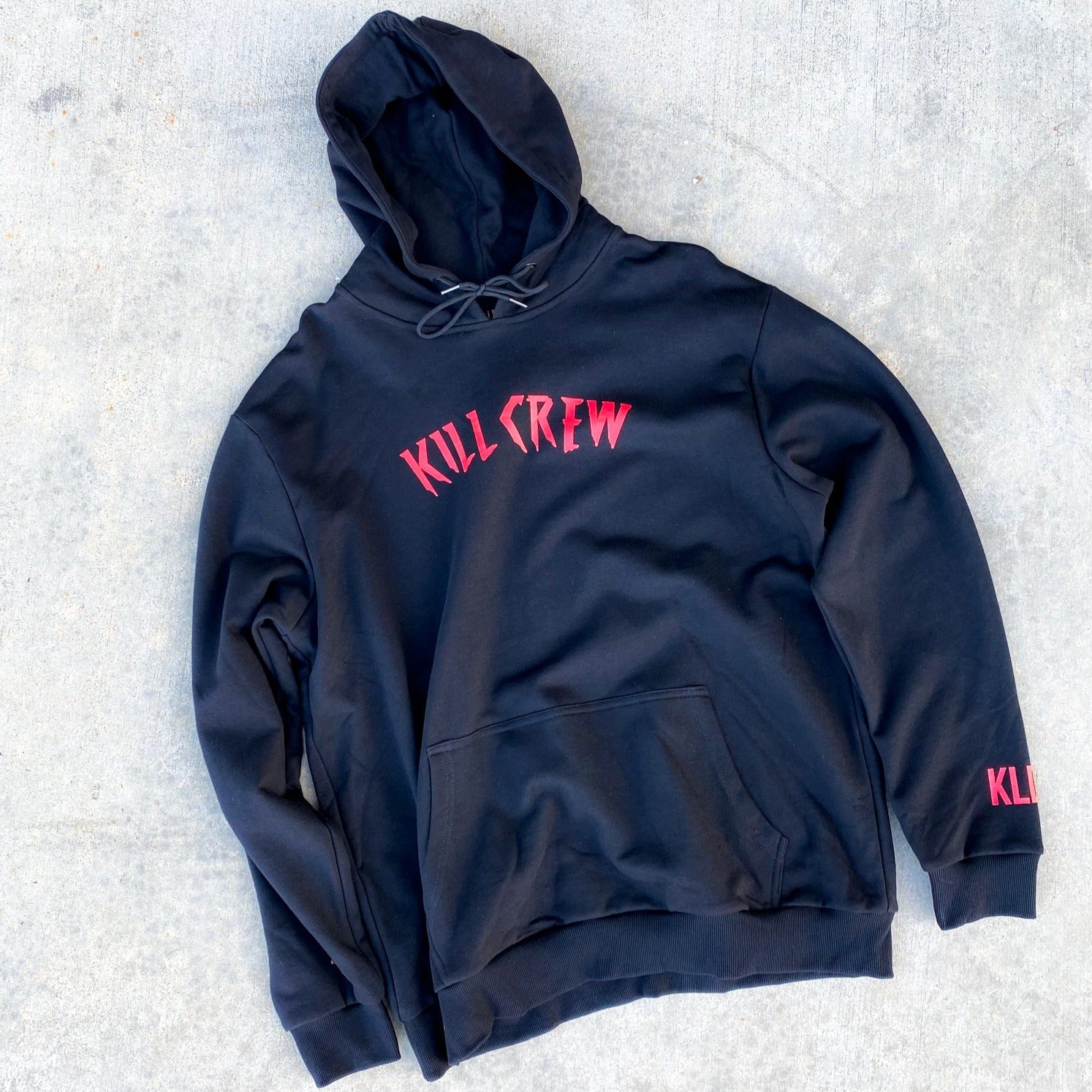 KILL CREW CLASSIC HOODIE - BLACK / RED